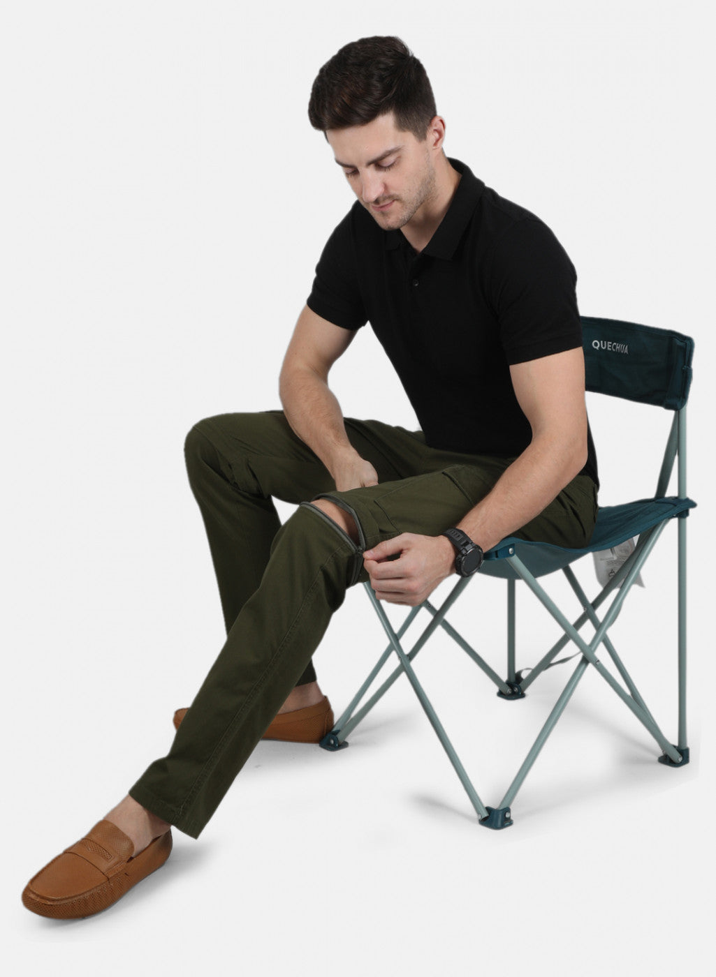 Men Khaki Skinny Fit Denim