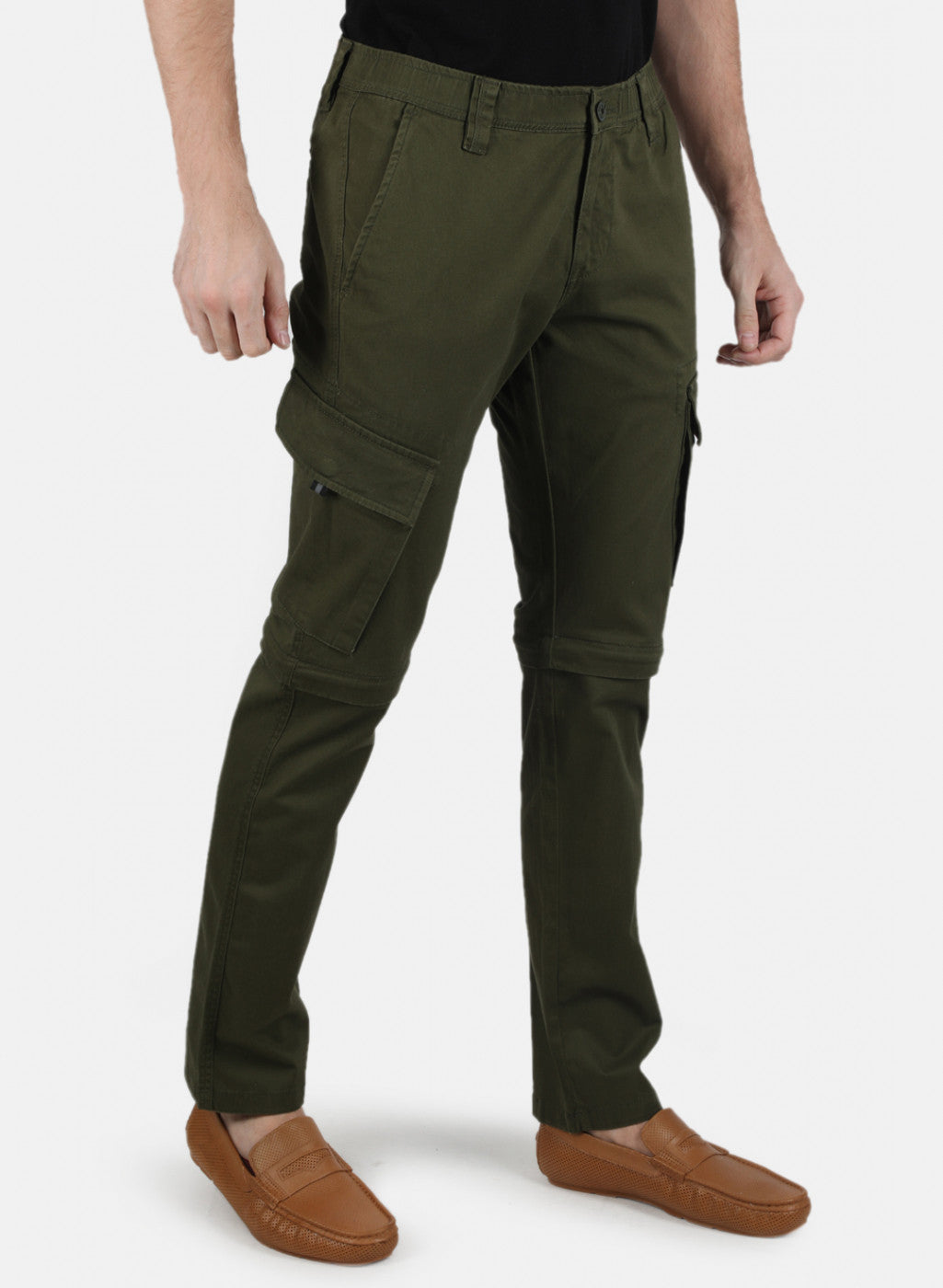 Men Khaki Skinny Fit Denim