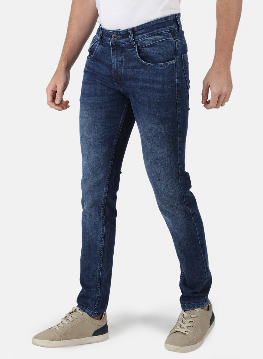 Men Blue Narrow Fit Denim