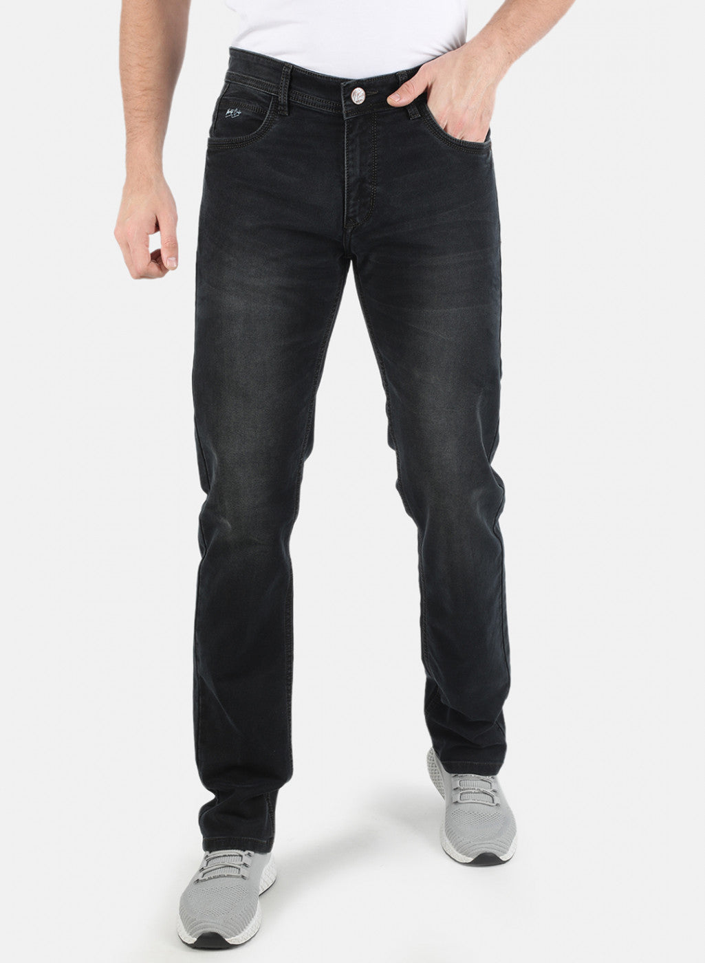 Men Black Narrow Fit Denim