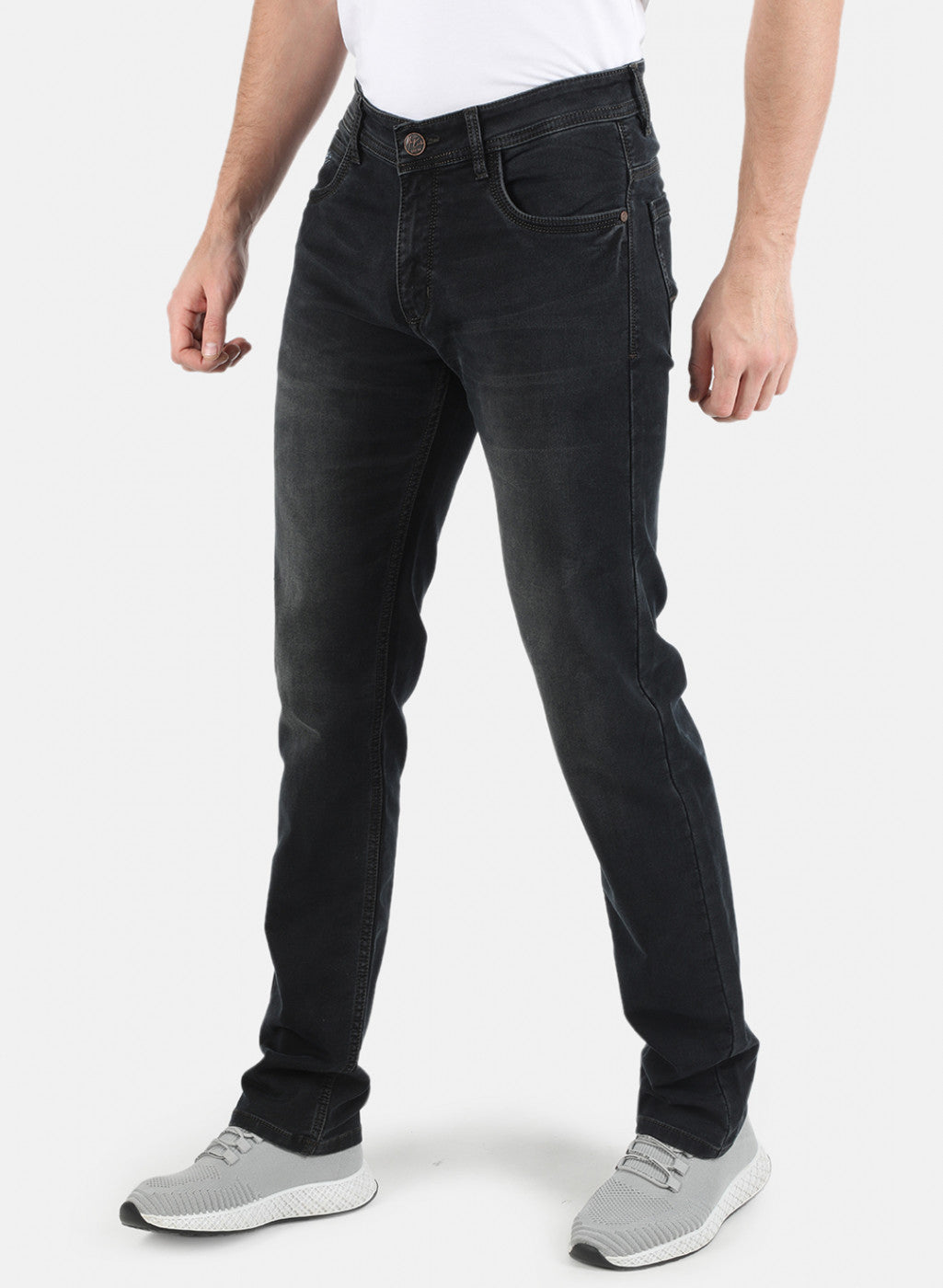 Men Black Narrow Fit Denim