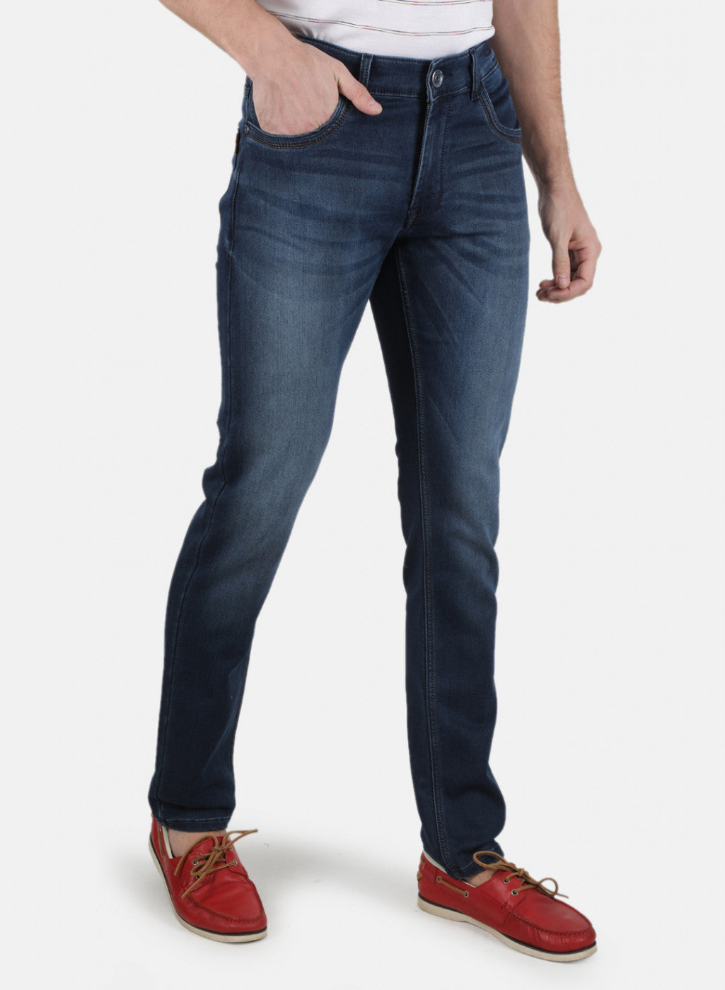 Men Blue Tailor Fit Denim