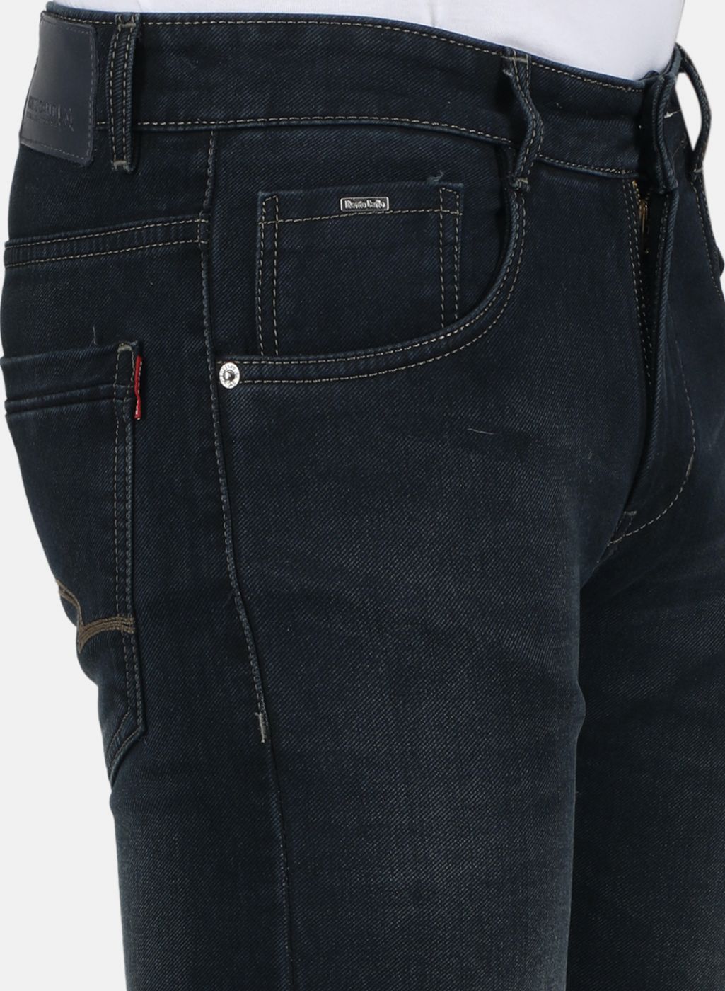 Men Navy Blue Skinny Fit Denim