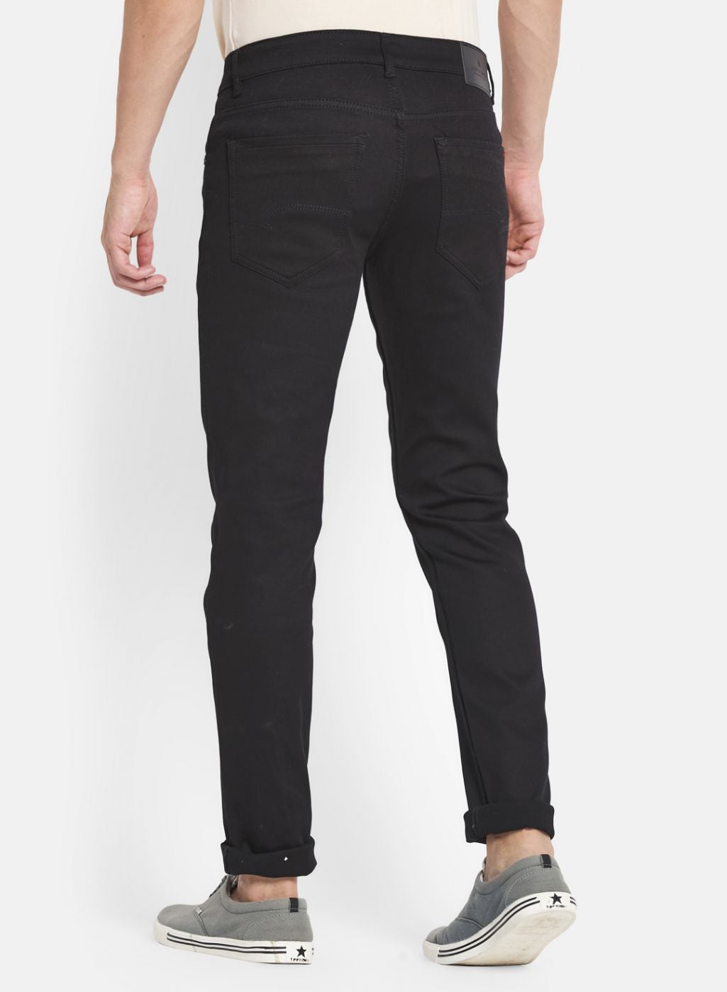 Men Black Skinny Fit Denim