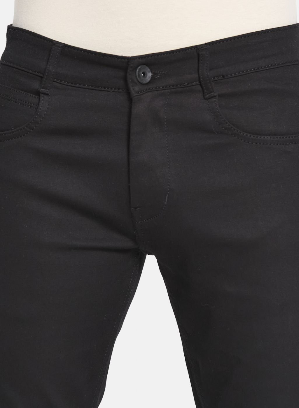 Men Black Skinny Fit Denim