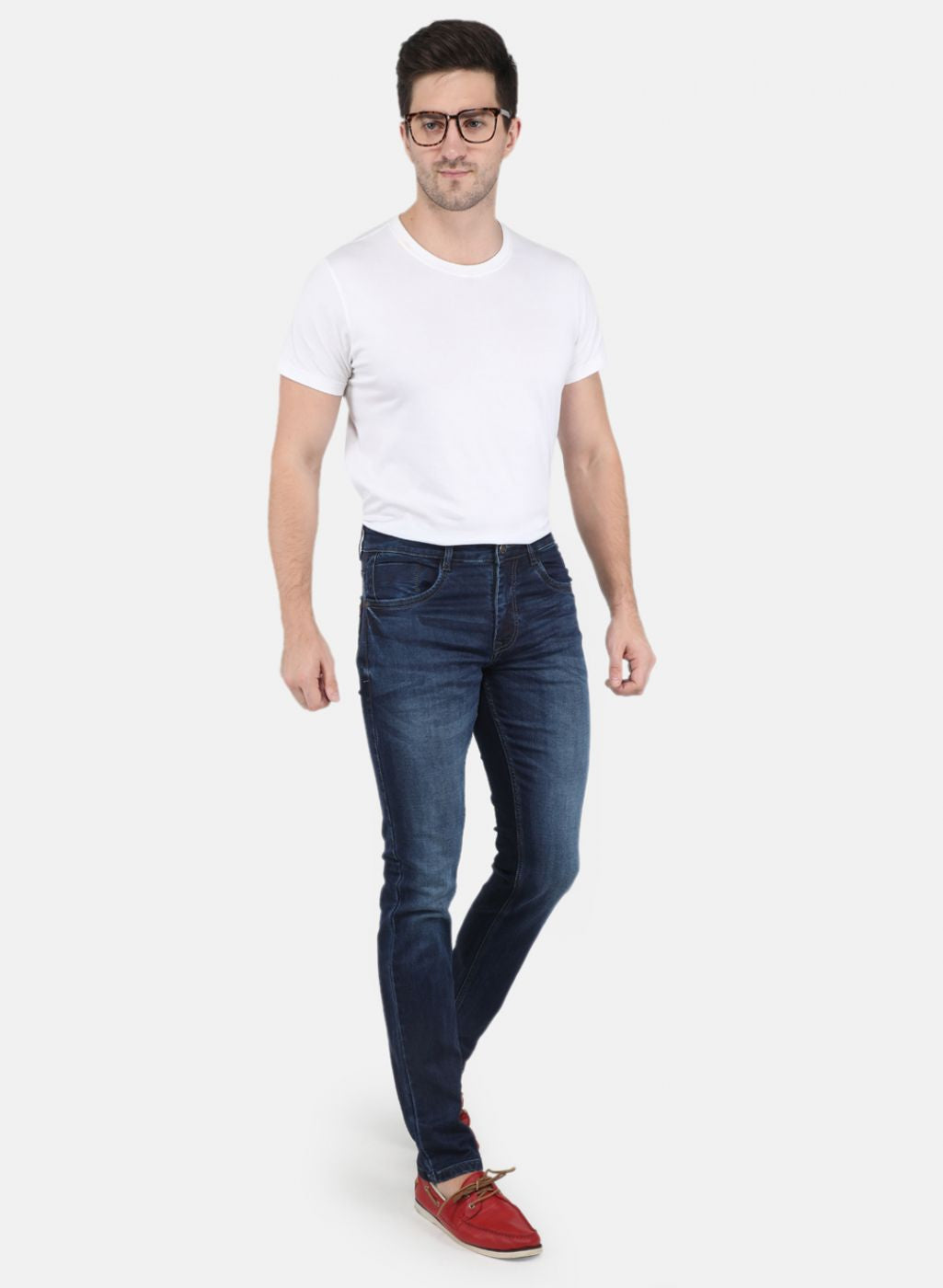 Men Blue Narrow Fit Denim