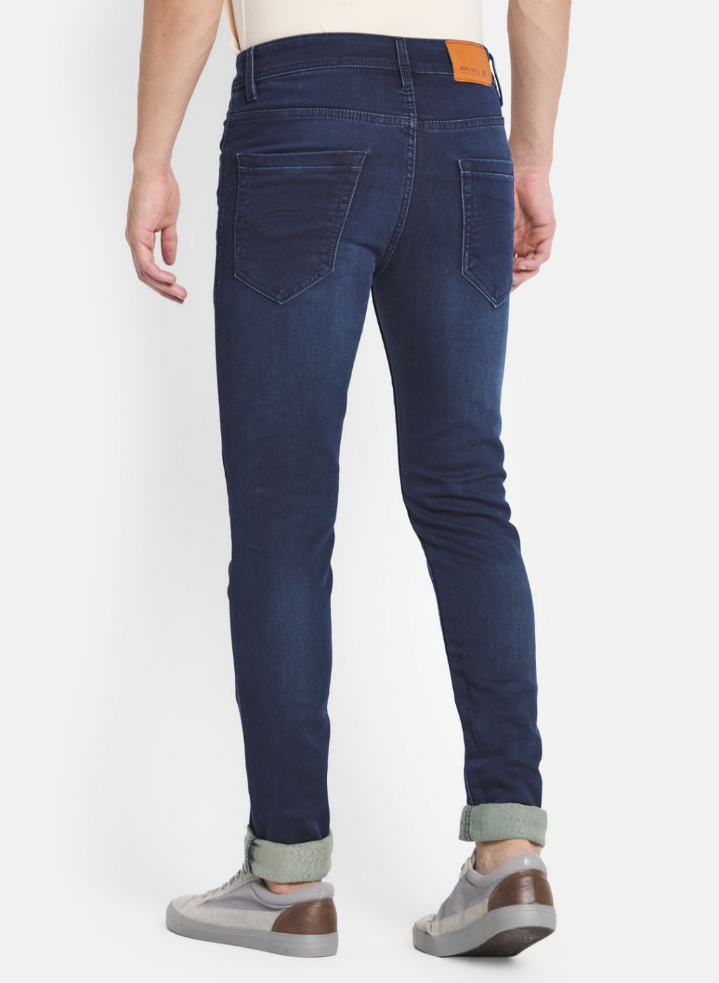 Men Navy Blue Skinny Fit Denim