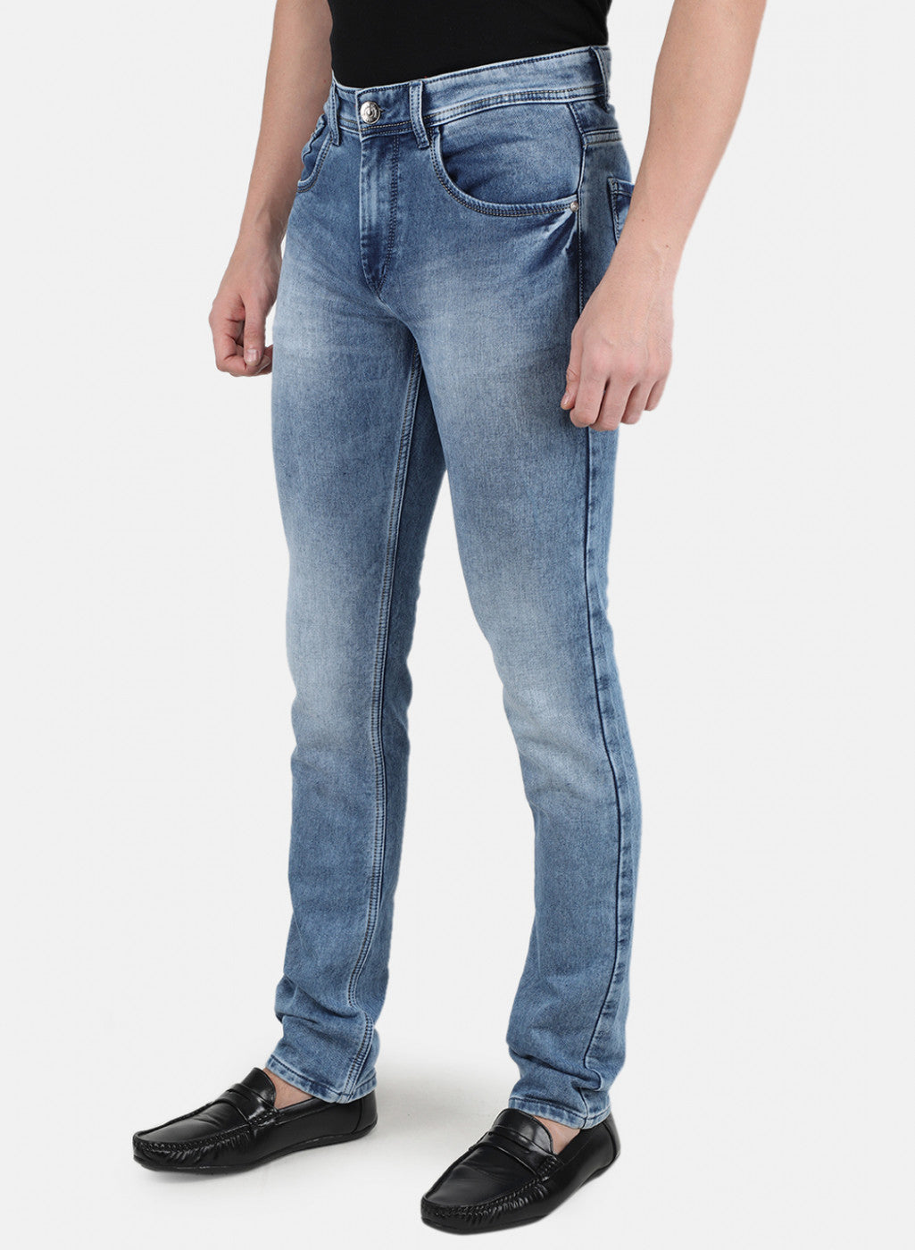 Men Blue Narrow Fit Denim