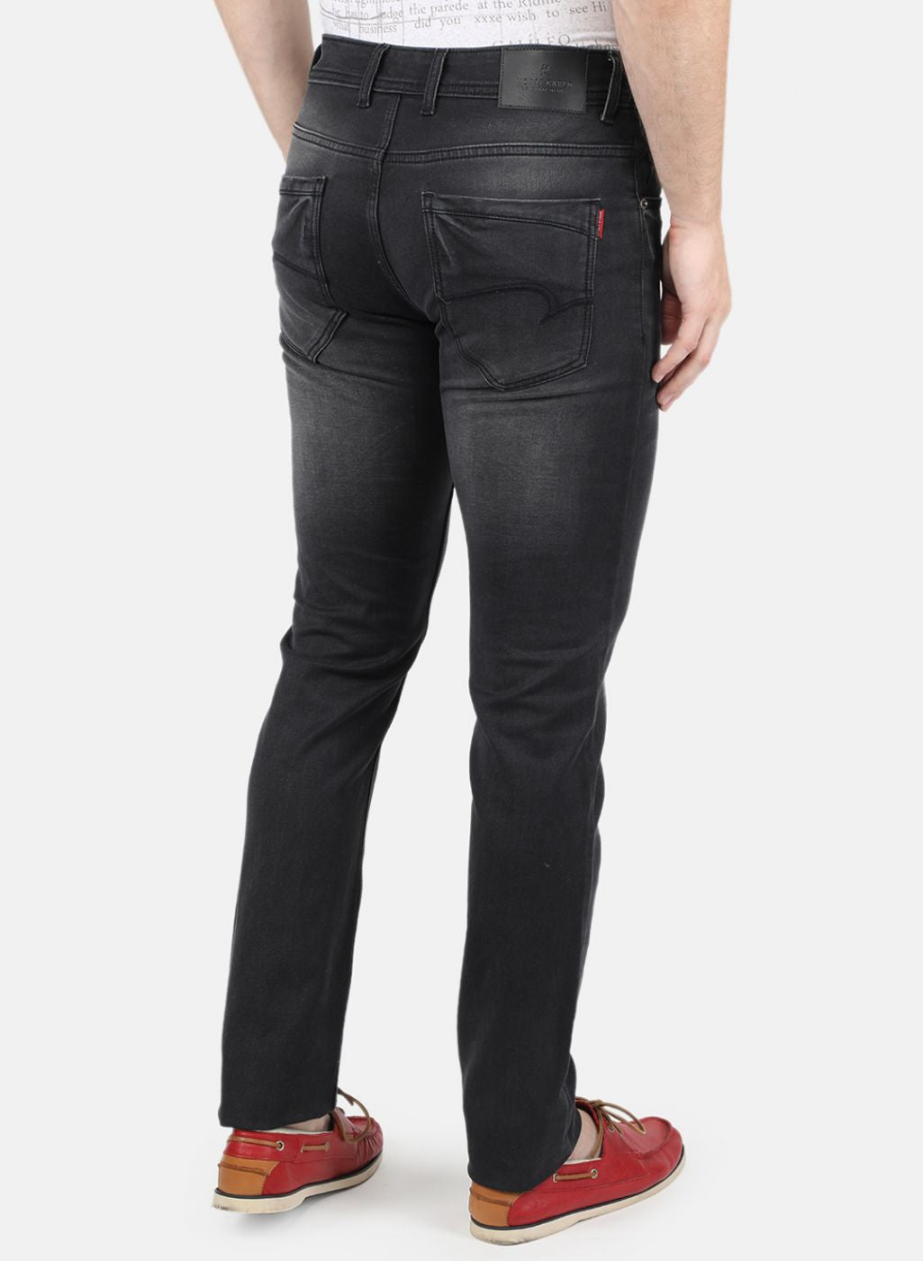 Men Black Narrow Fit Denim