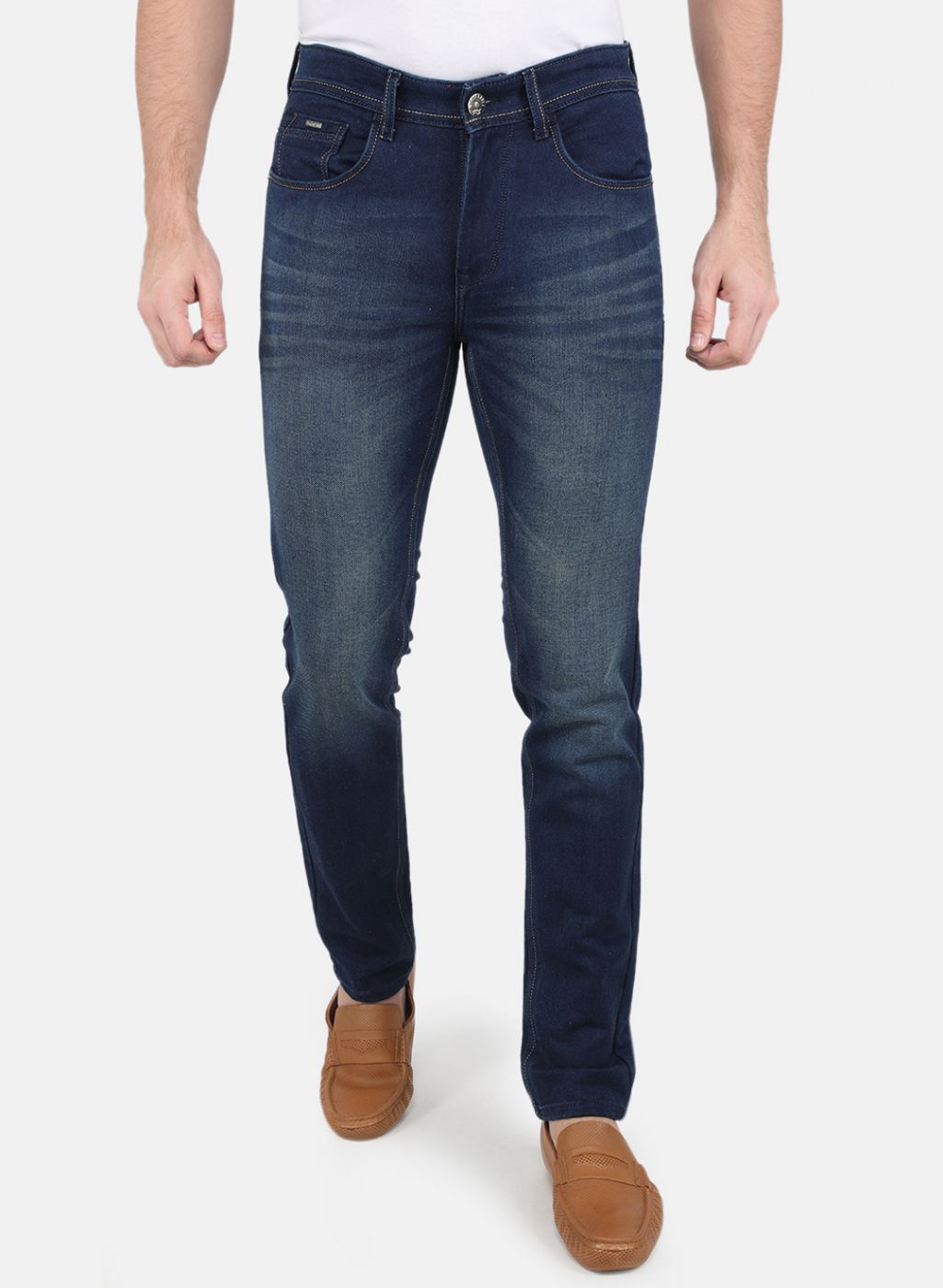 Men NAvy Blue Skinny Fit Denim