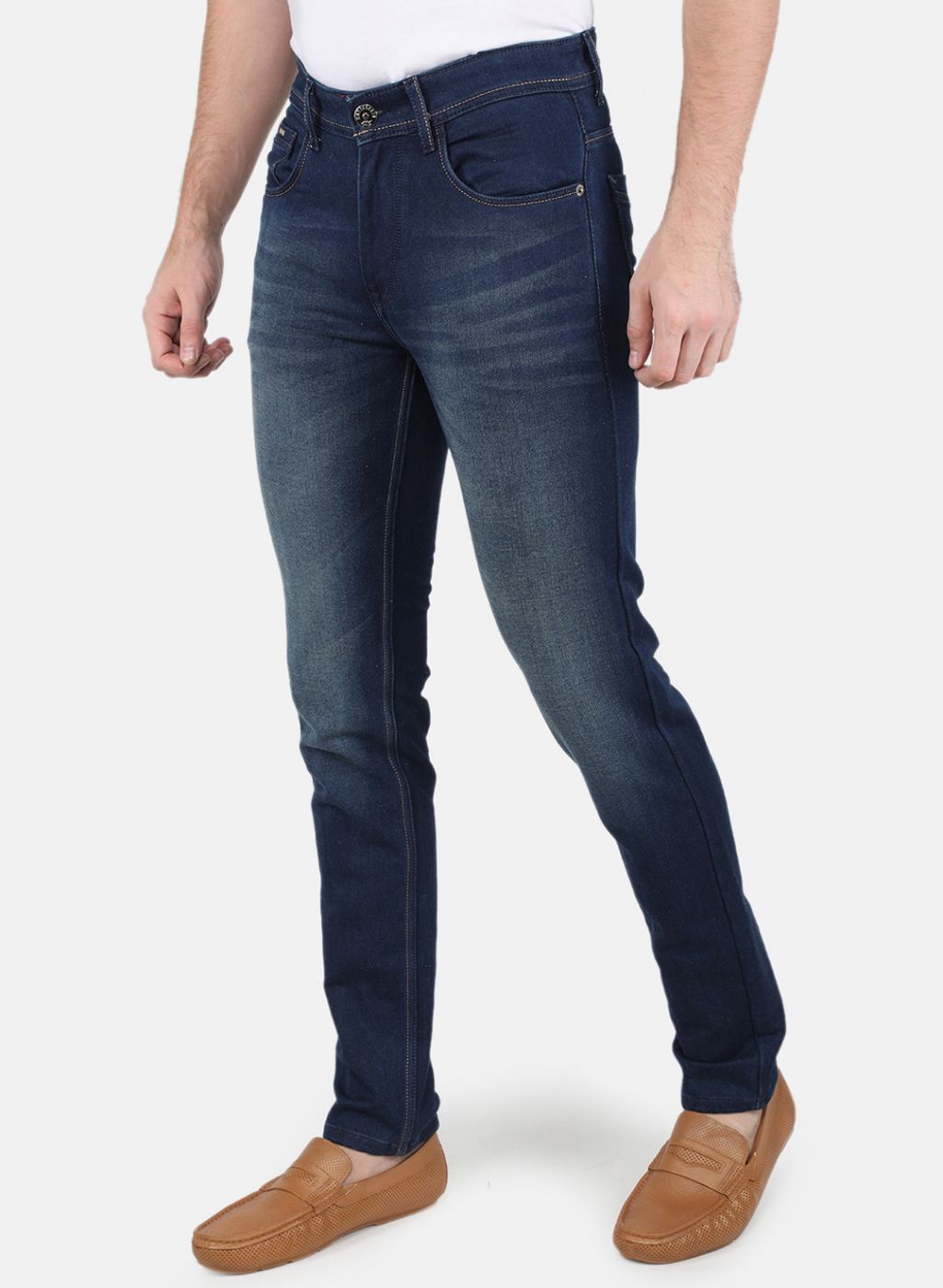 Men NAvy Blue Skinny Fit Denim