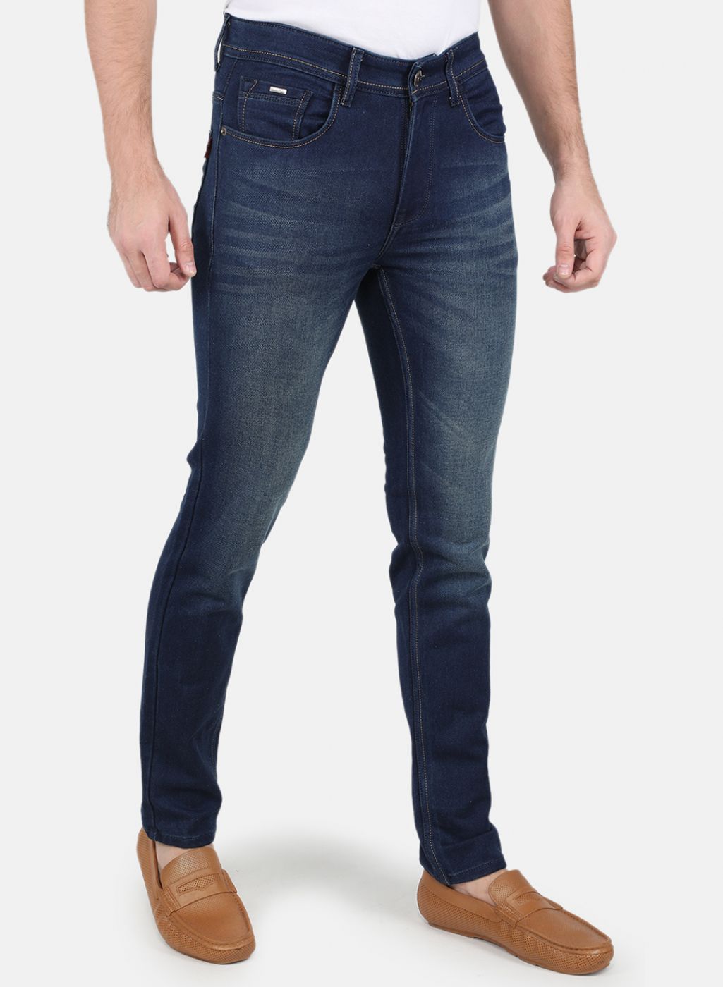 Men NAvy Blue Skinny Fit Denim