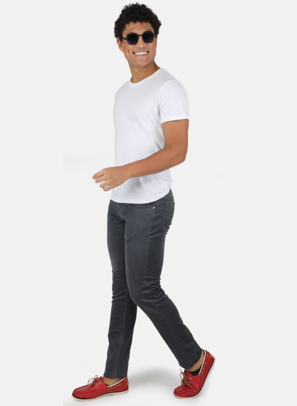 Men Grey Skinny Fit Denim