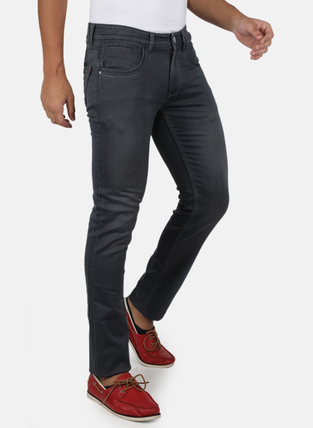 Men Grey Skinny Fit Denim