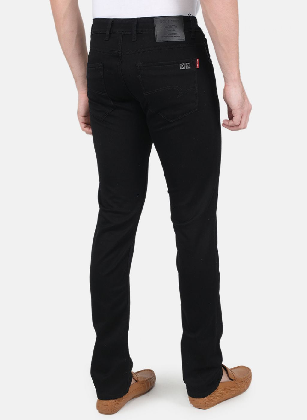 Men Black NArrow Fit Denim