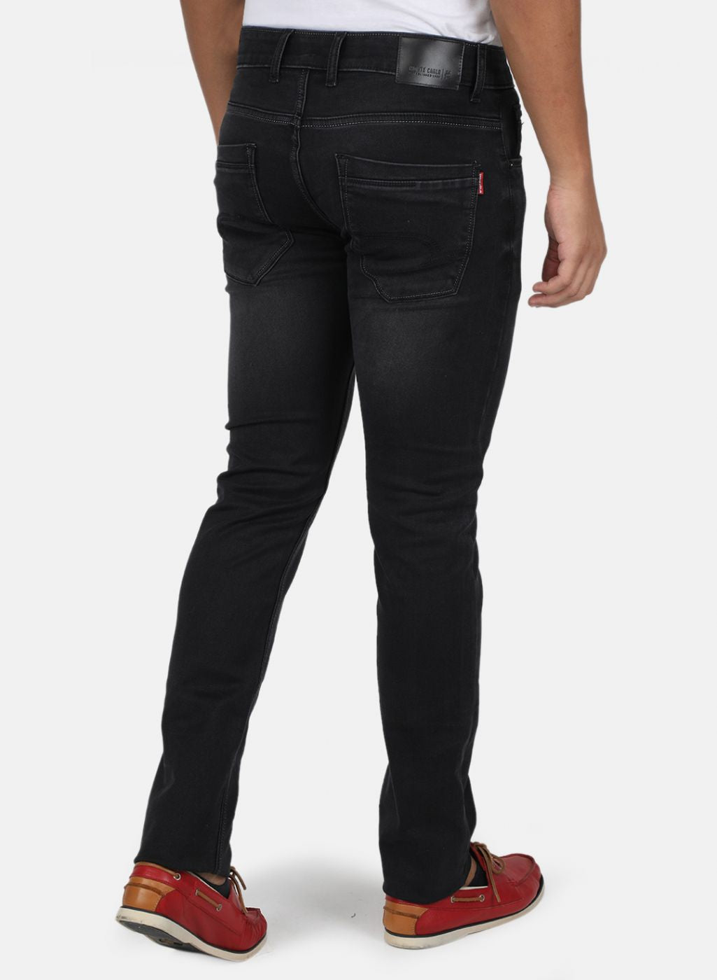 Men Black Narrow Fit Denim