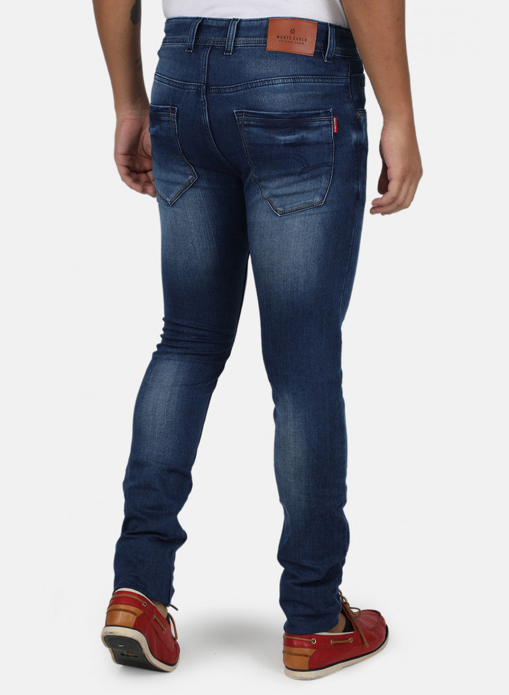 Men Light Blue Skinny Fit Denim