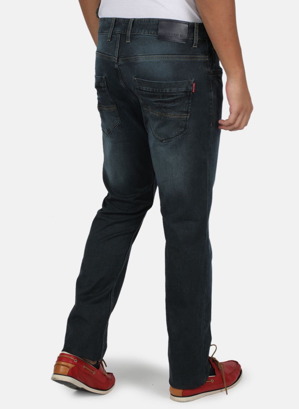 Men Navy Blue Narrow Fit Denim