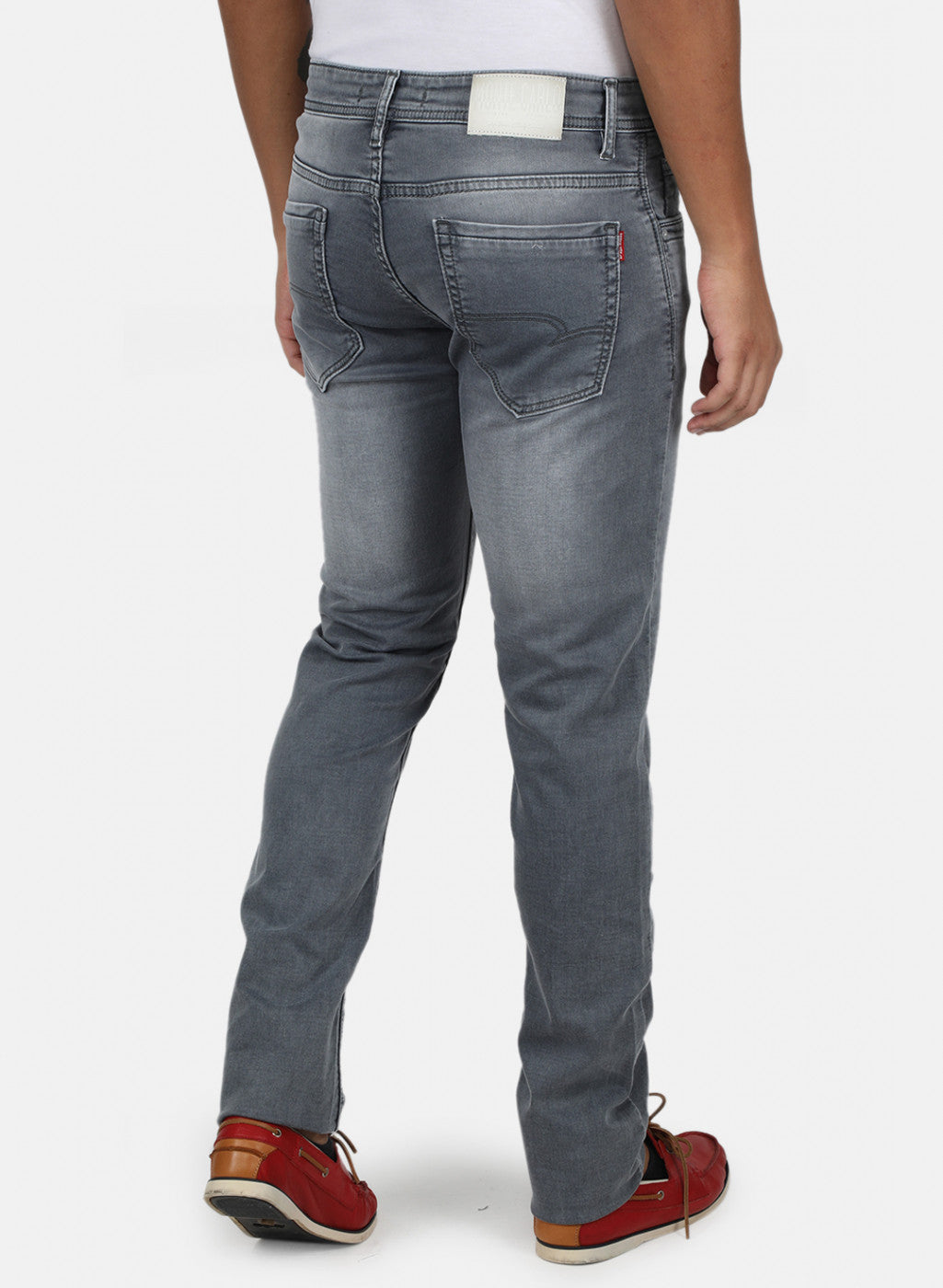 Men Grey Narrow Fit Denim