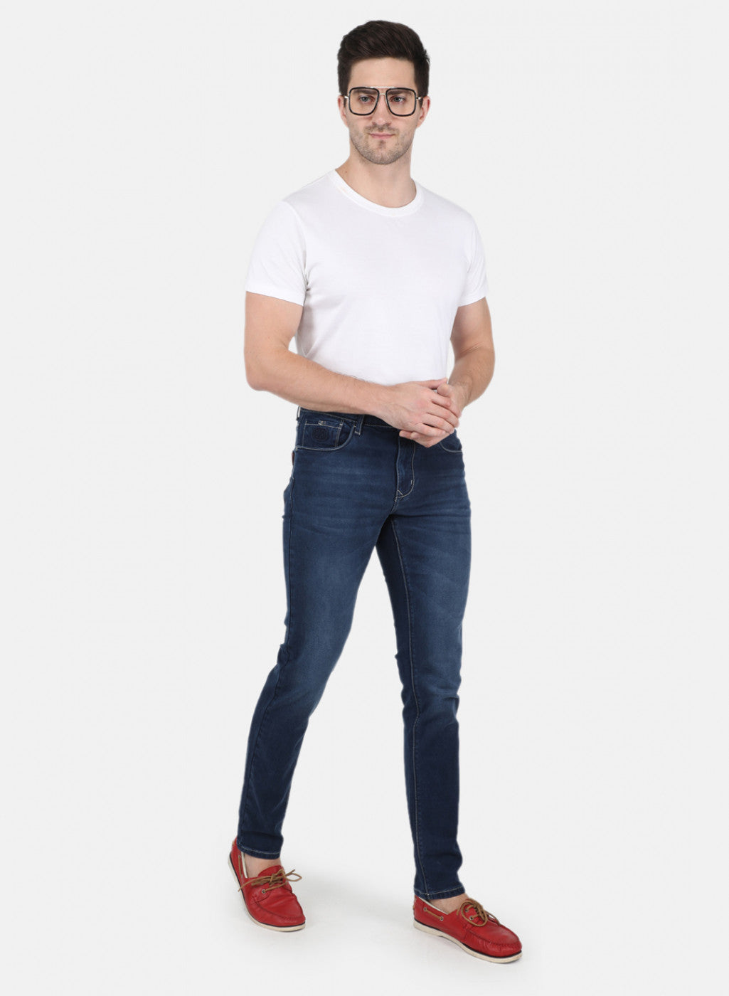 Men Blue Narrow Fit Denim