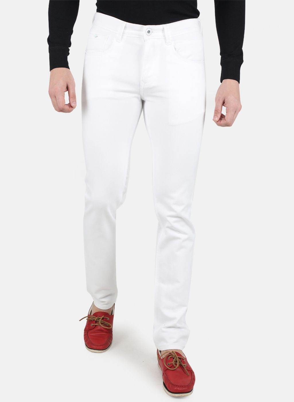 Men White Skinny Fit Denim