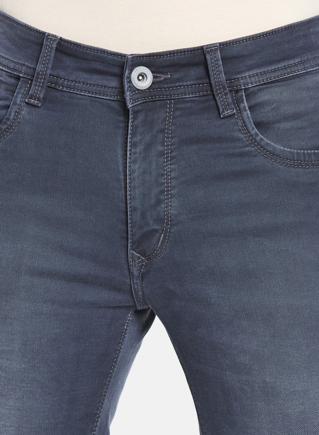 Men Grey Narrow Fit Denim