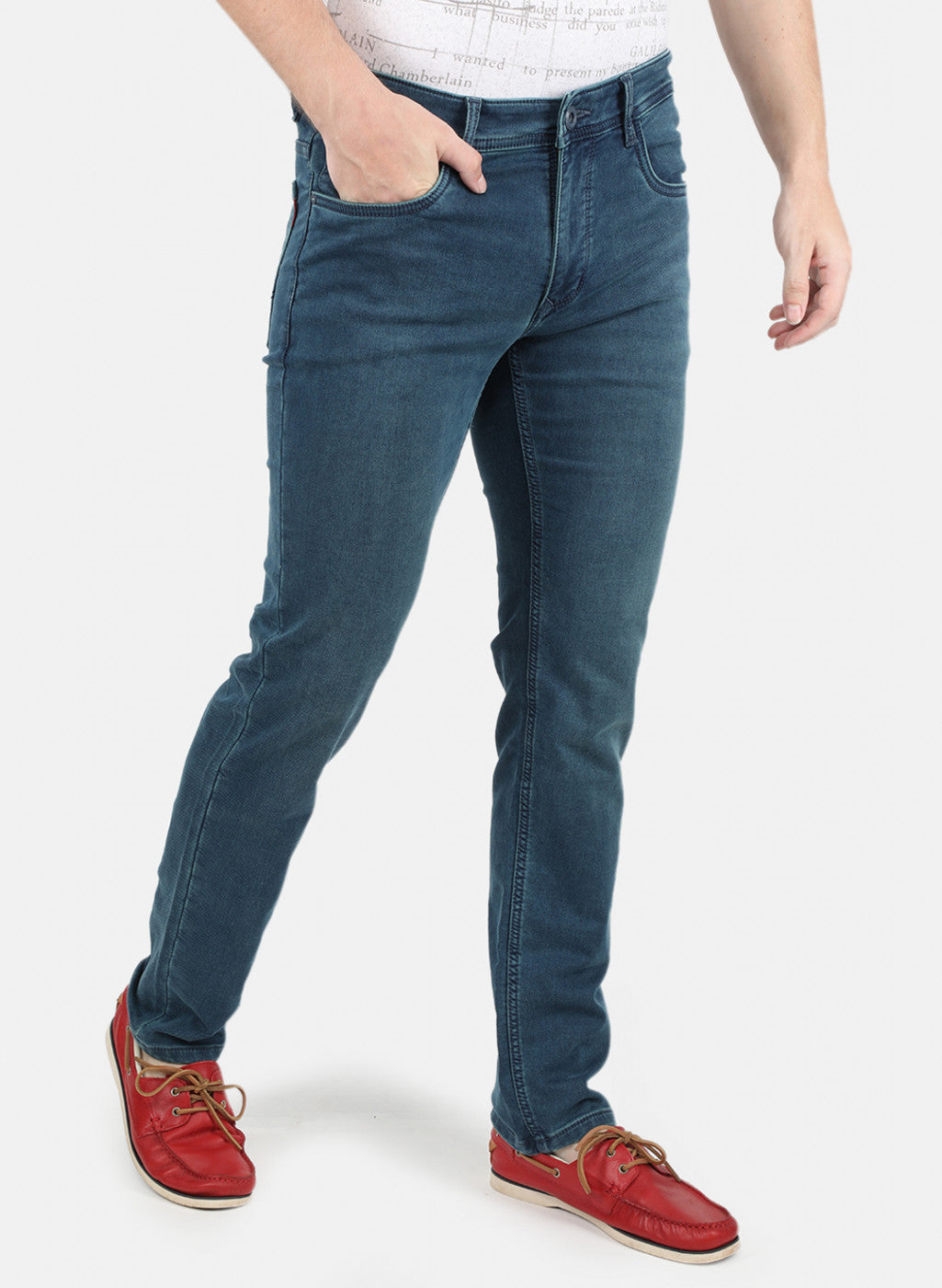 Men Blue Narrow Fit Denim