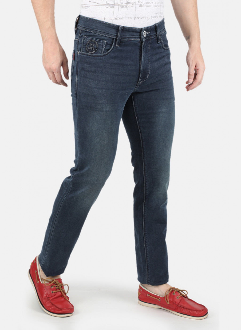 Men Blue Narrow Fit Denim