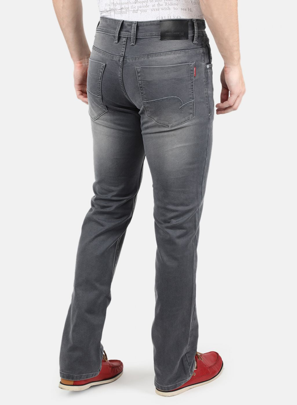 Men Grey Regular Fit Denim