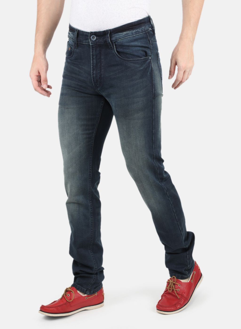 Men Green Narrow Fit Denim