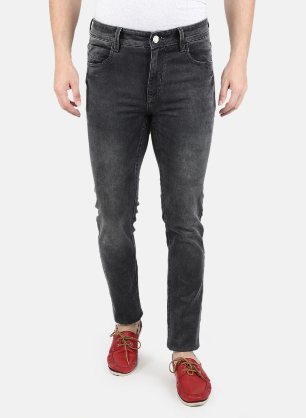 Men Grey Skinny Fit Denim