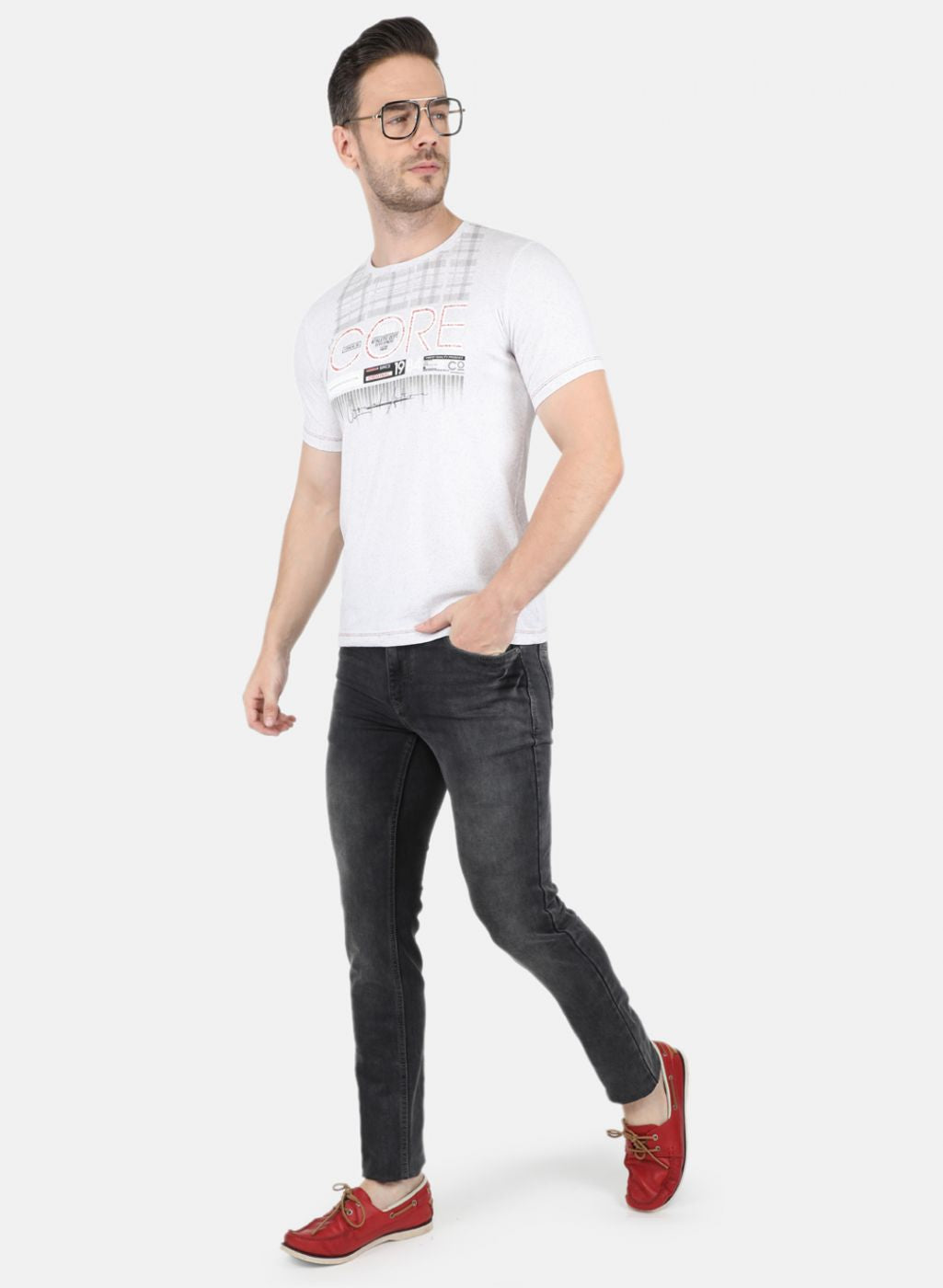 Men Grey Skinny Fit Denim