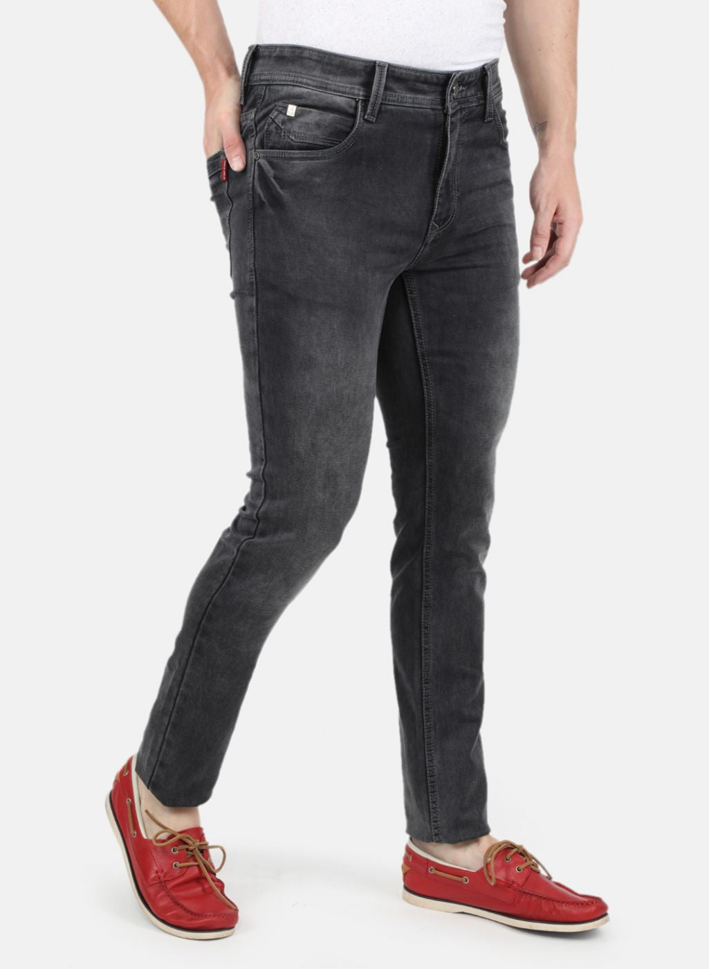 Men Grey Skinny Fit Denim