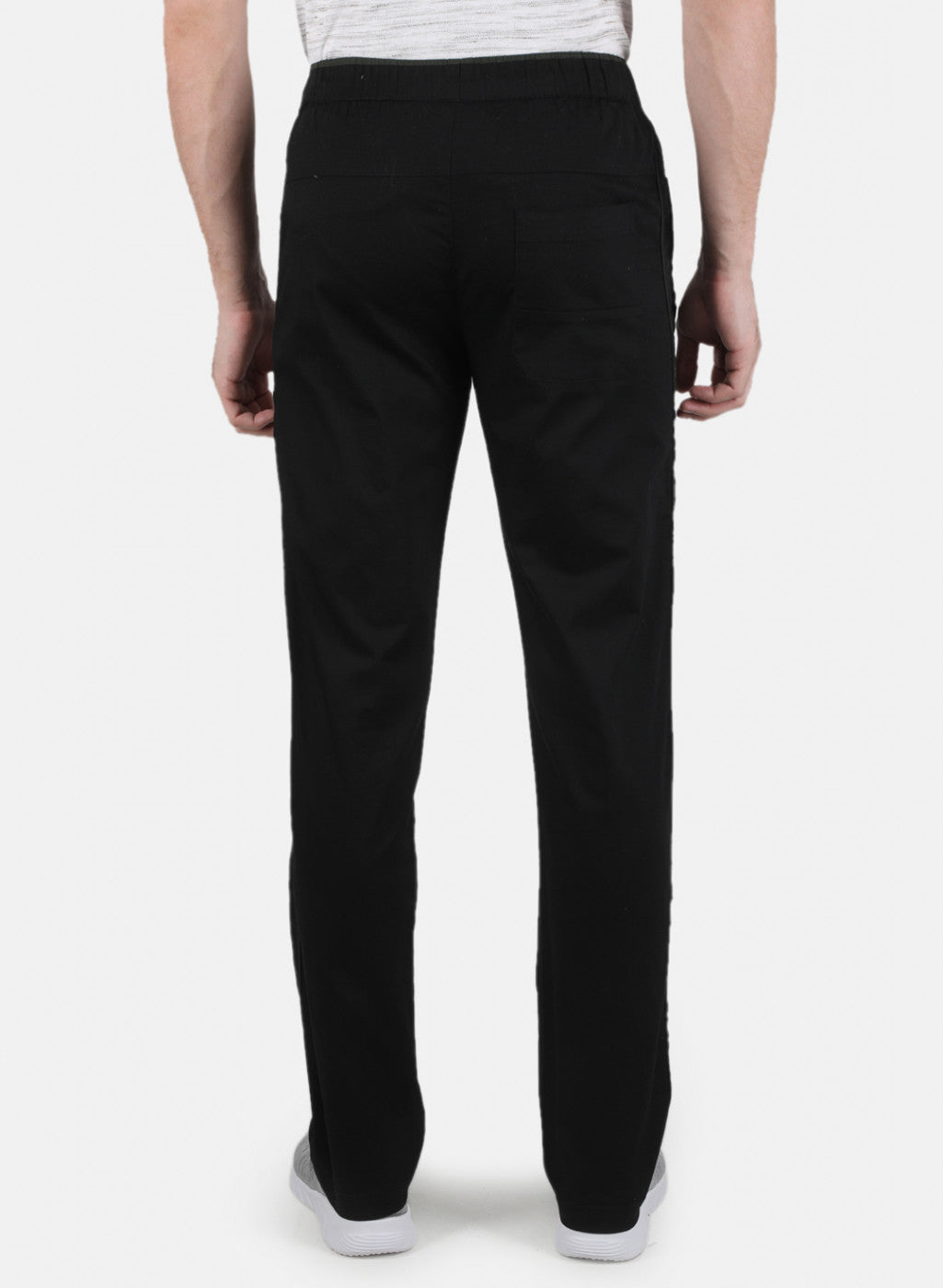 Men Black Plain Lower