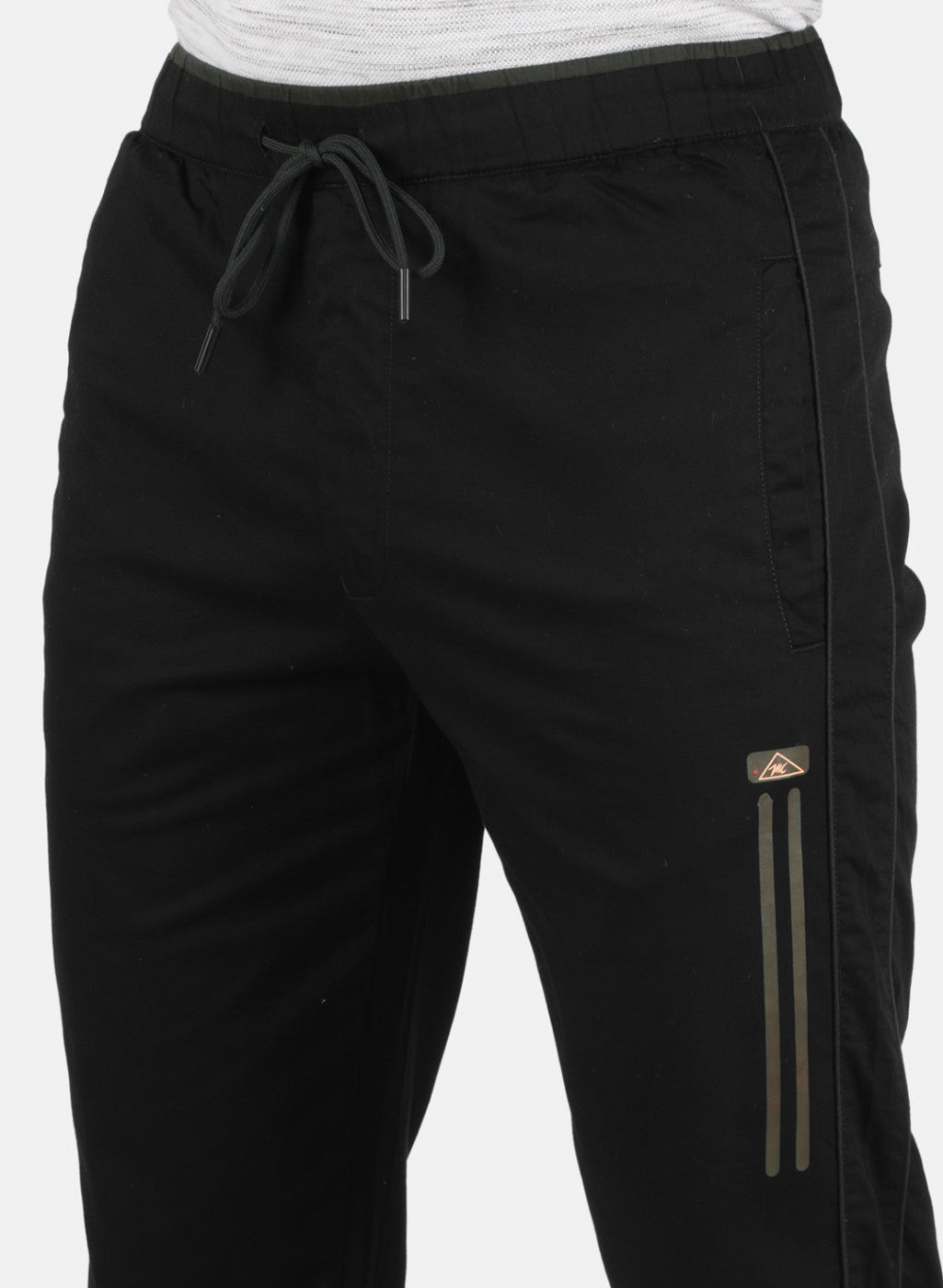 Men Black Plain Lower