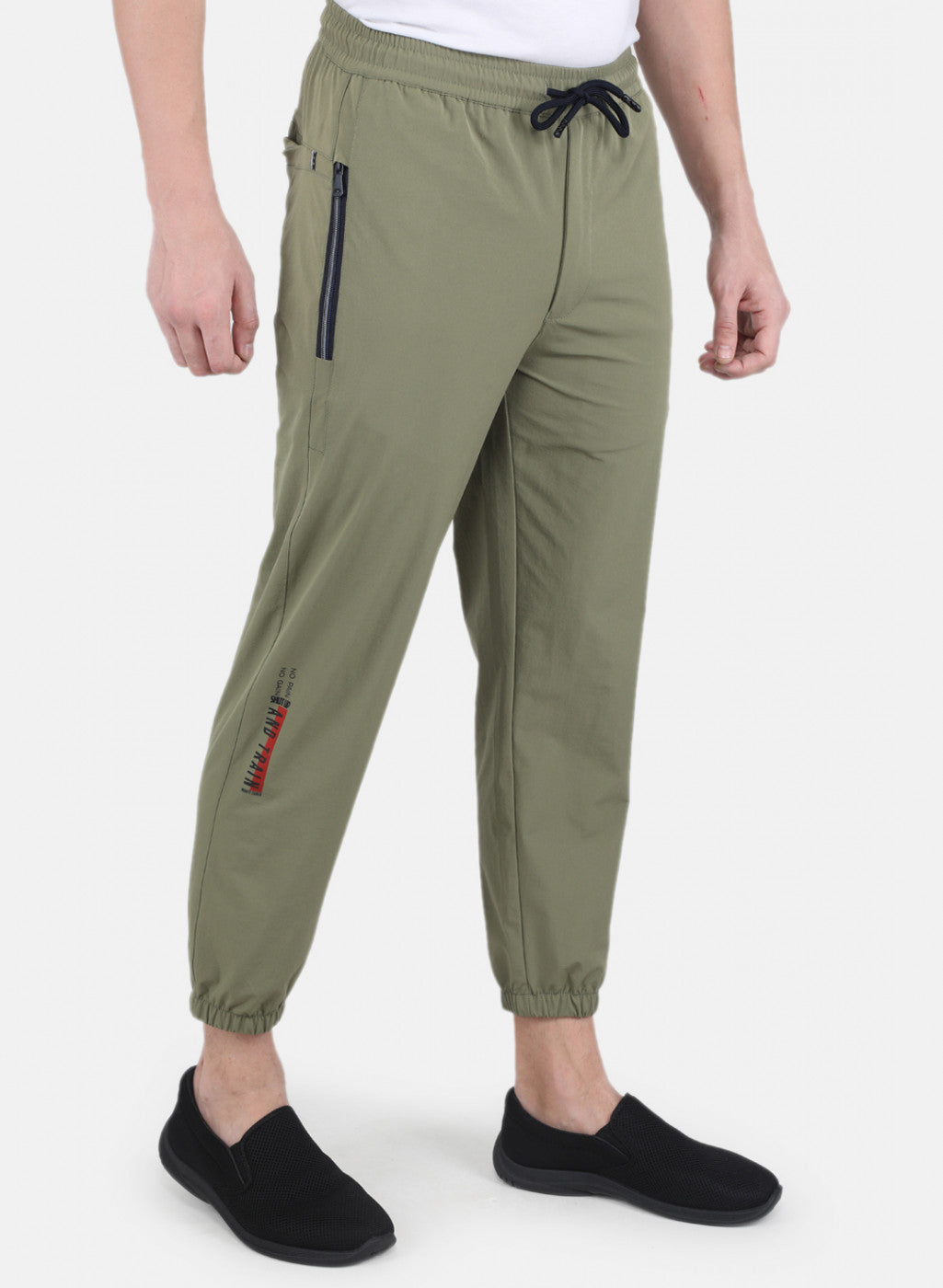 Men Olive Smart Fit Winter Lower