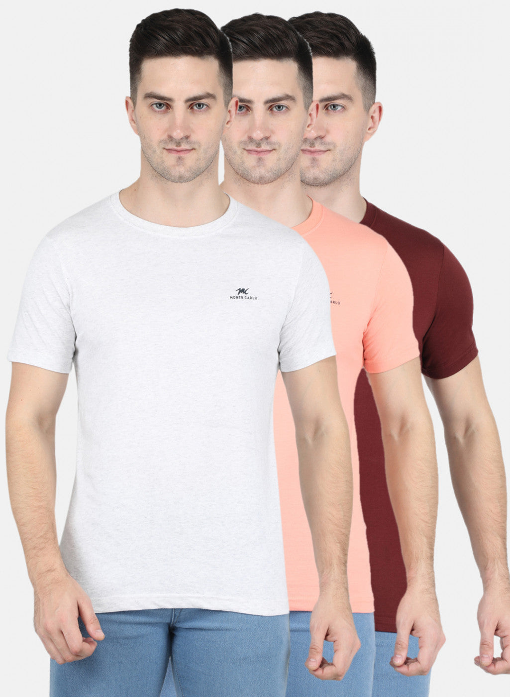 Men Multicolor Solid T-Shirt