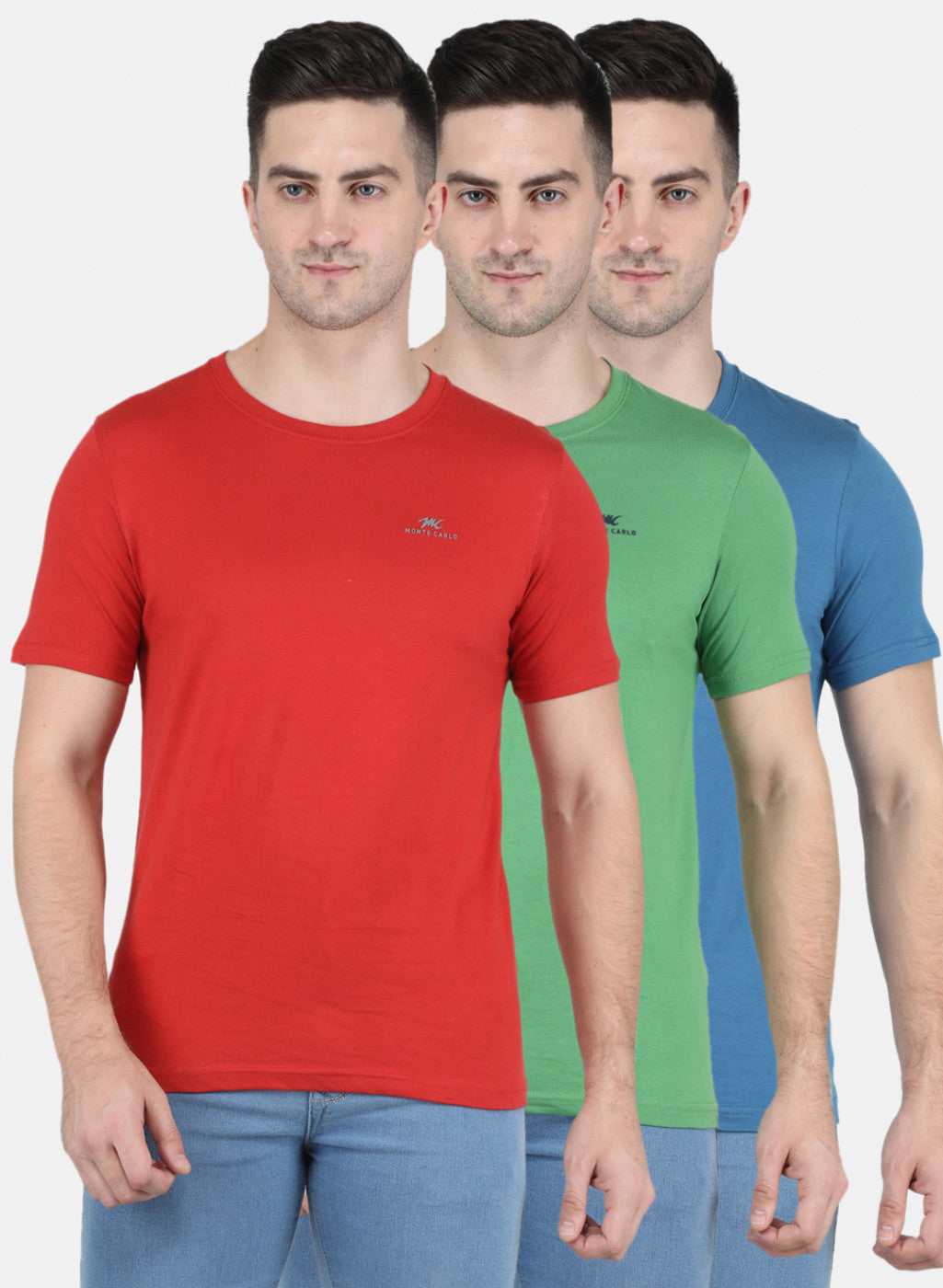 Men Multicolor Solid T-Shirt