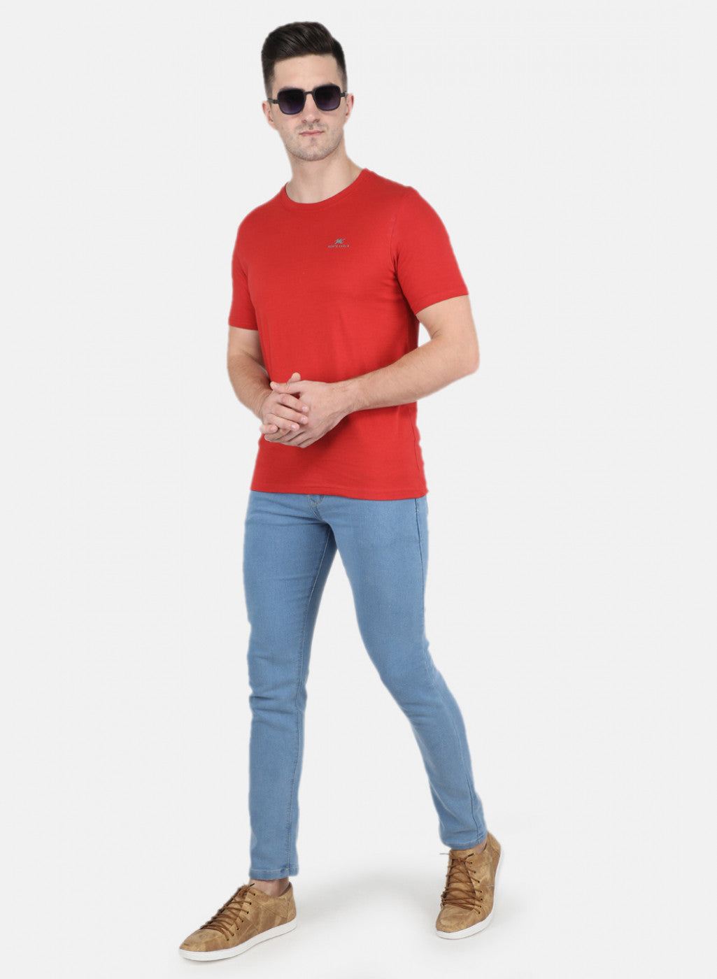 Men Multicolor Solid T-Shirt