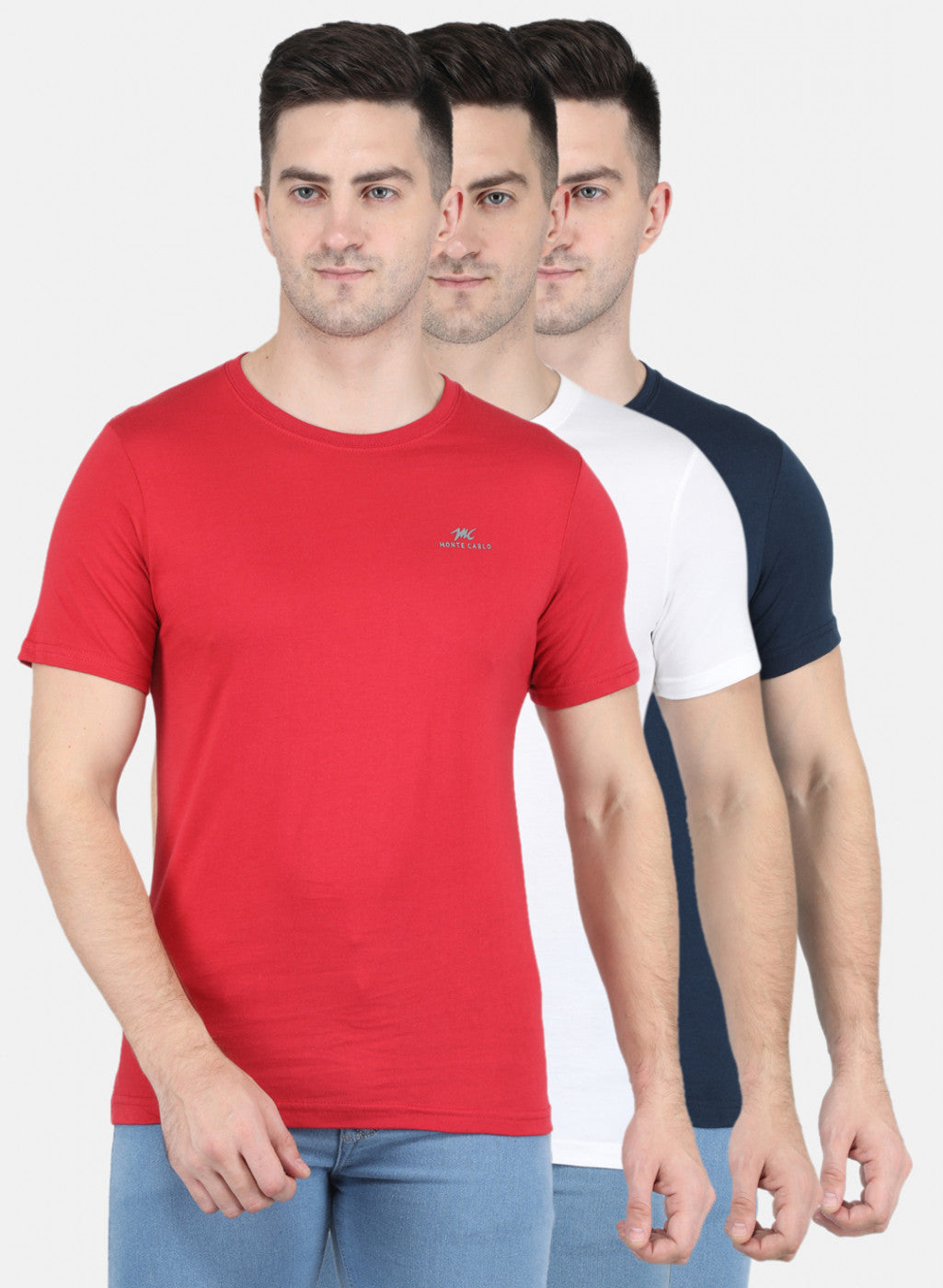 Men Multicolor Solid T-Shirt