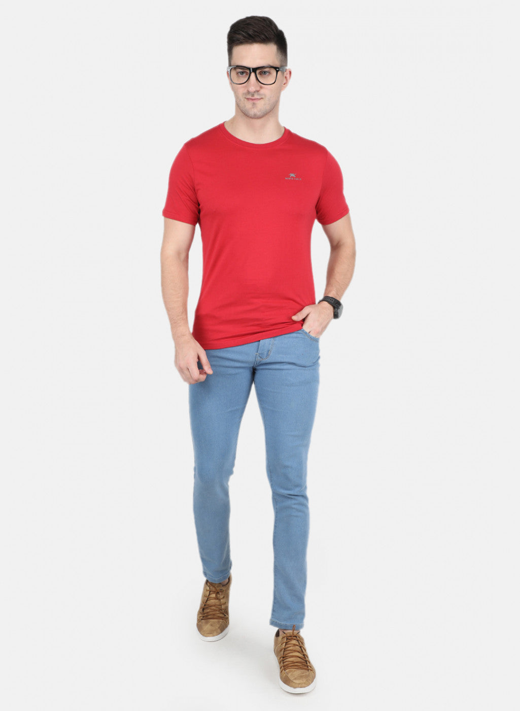 Men Multicolor Solid T-Shirt