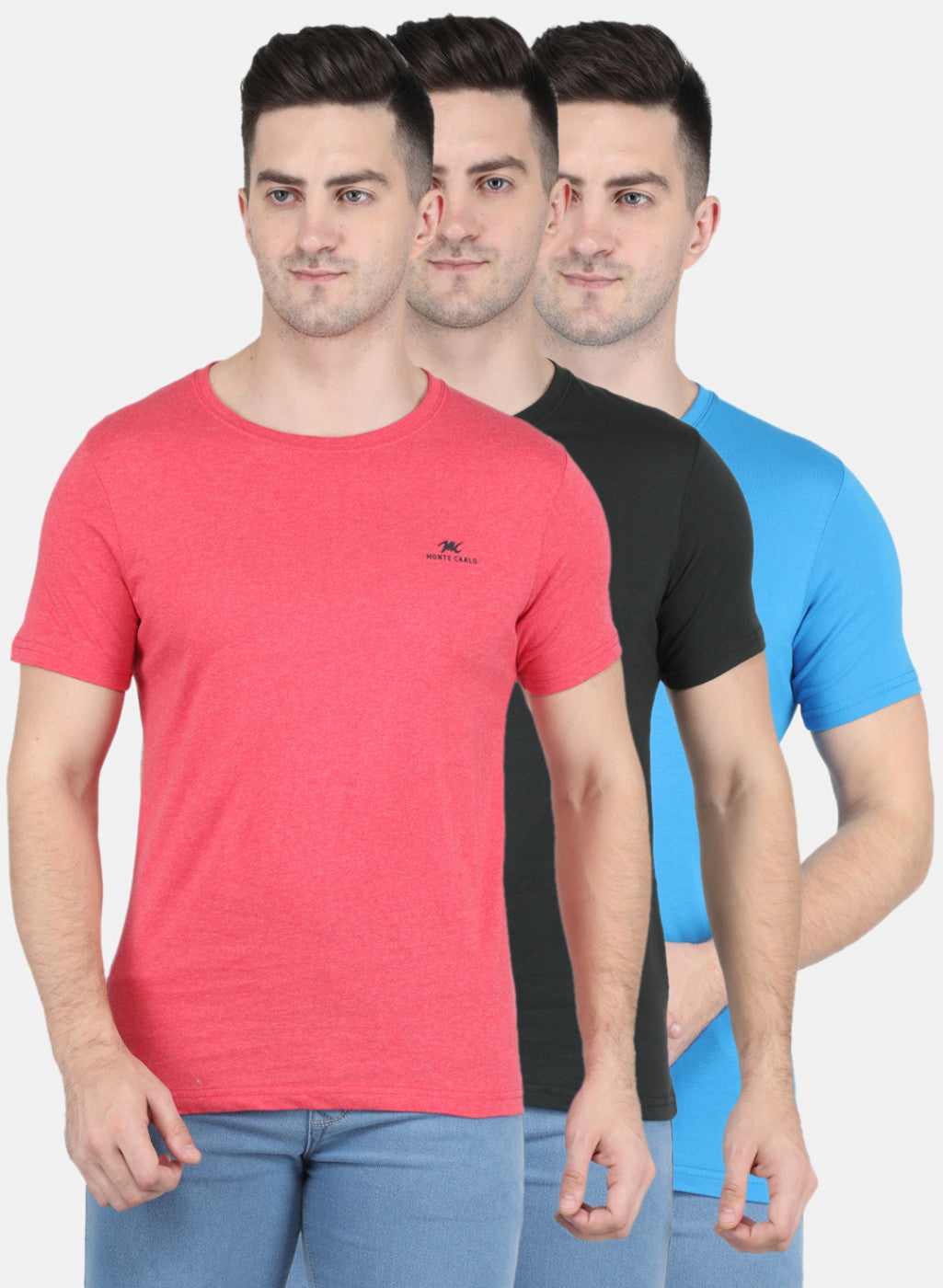 Men Multicolor Solid T-Shirt