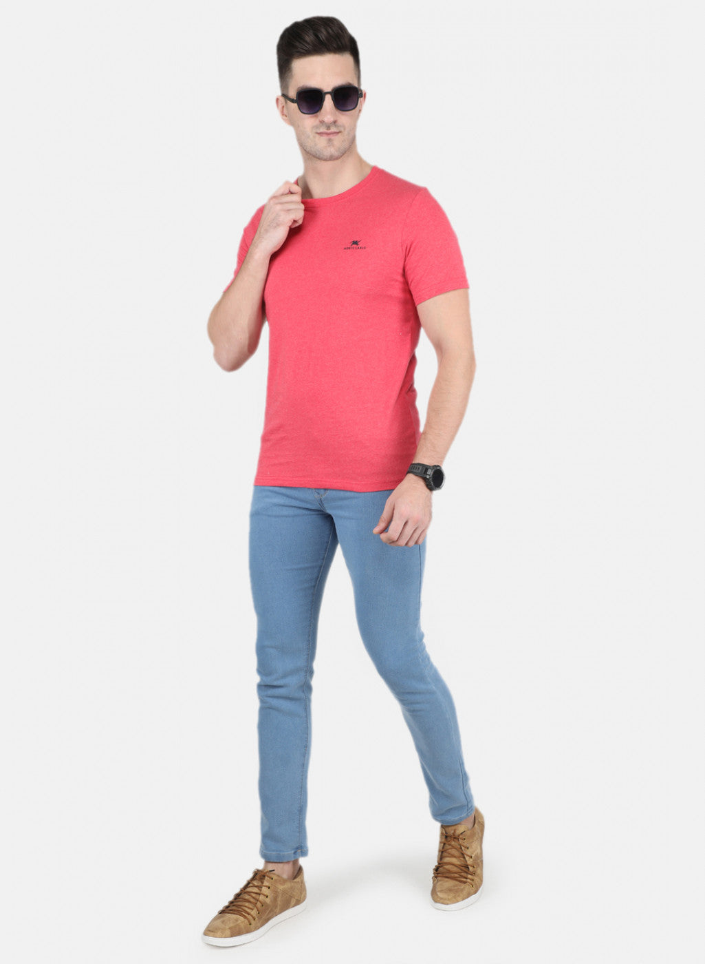 Men Multicolor Solid T-Shirt