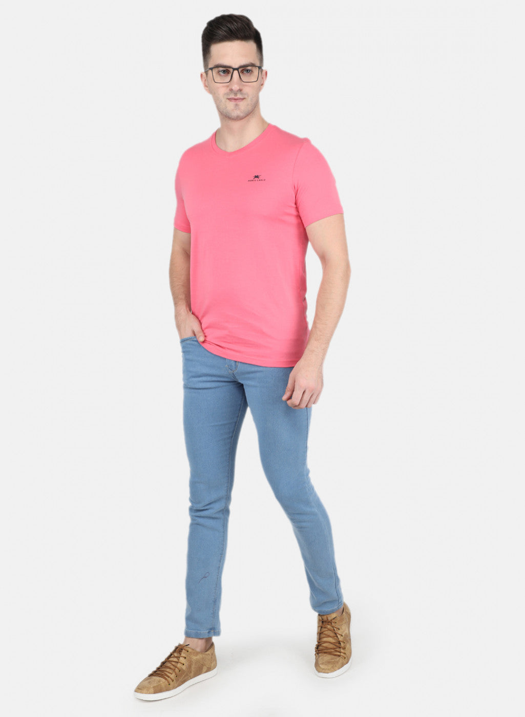 Men Multicolor Solid T-Shirt