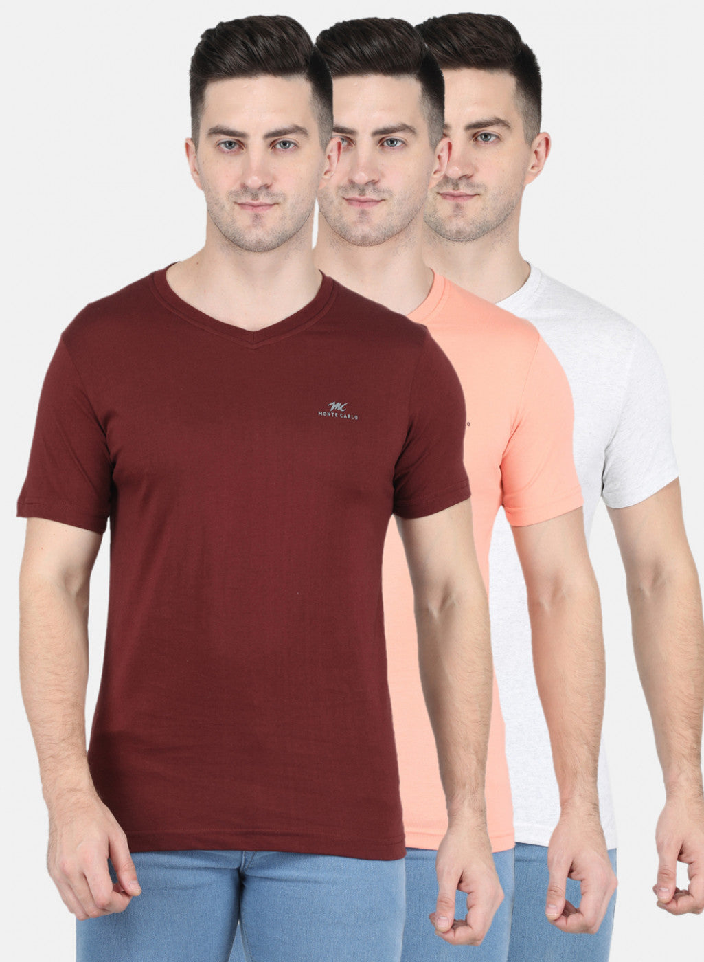 Men Multicolor Solid T-Shirt