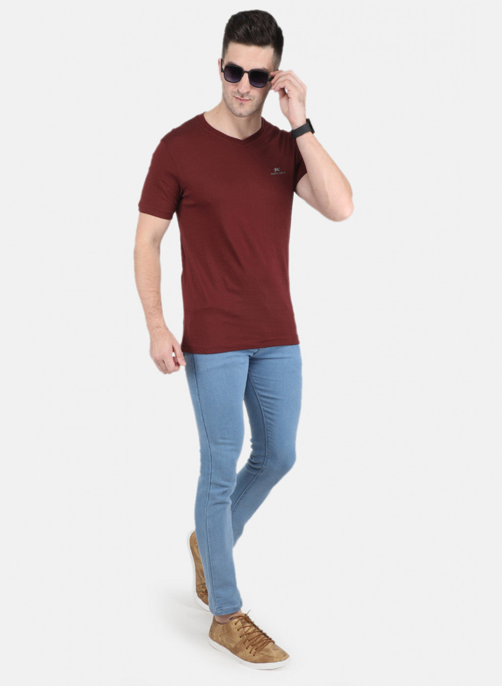 Men Multicolor Solid T-Shirt