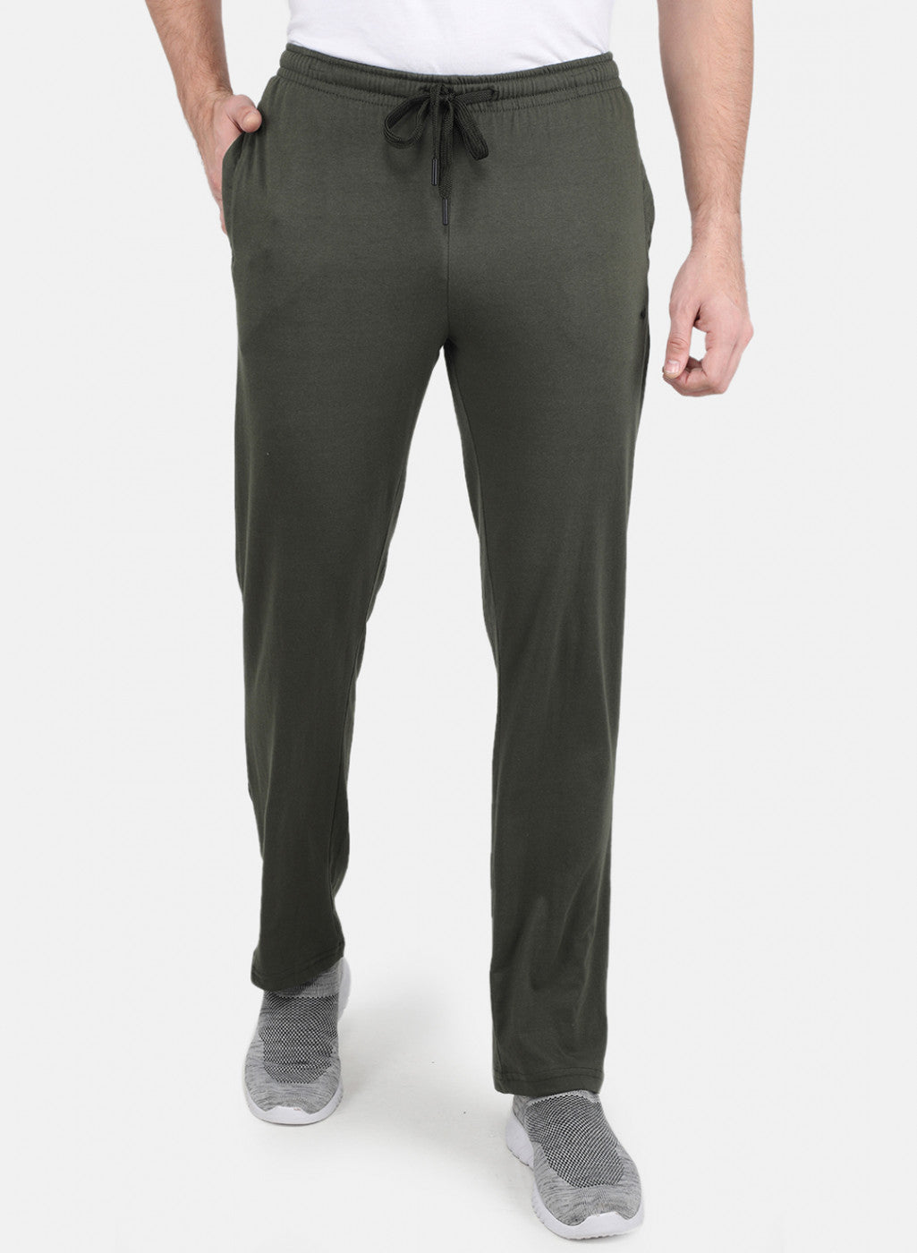 Men Olive Regular Fit Lower