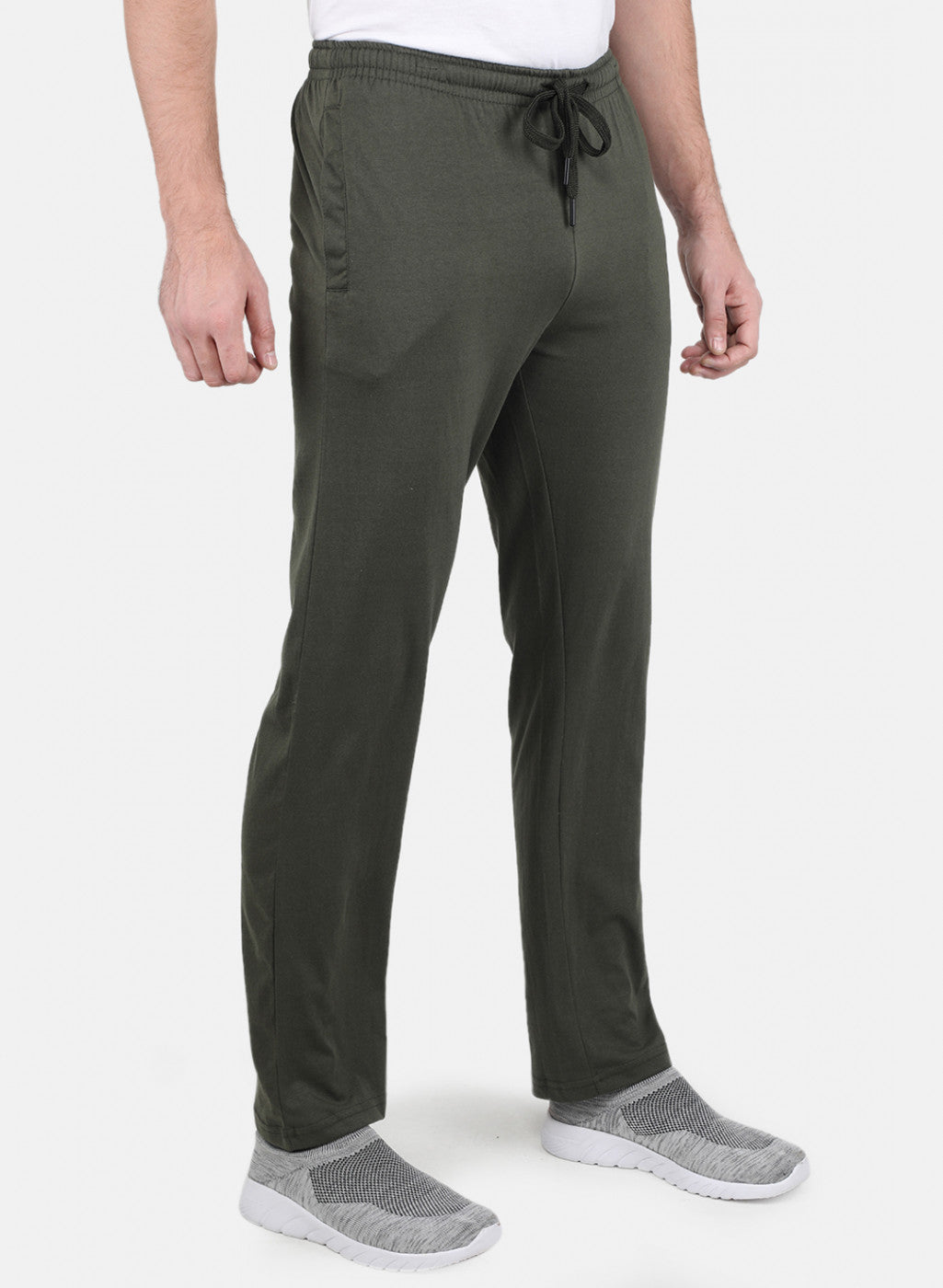 Men Olive Regular Fit Lower