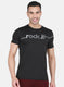 Rock-it Men Black Printed T-Shirt