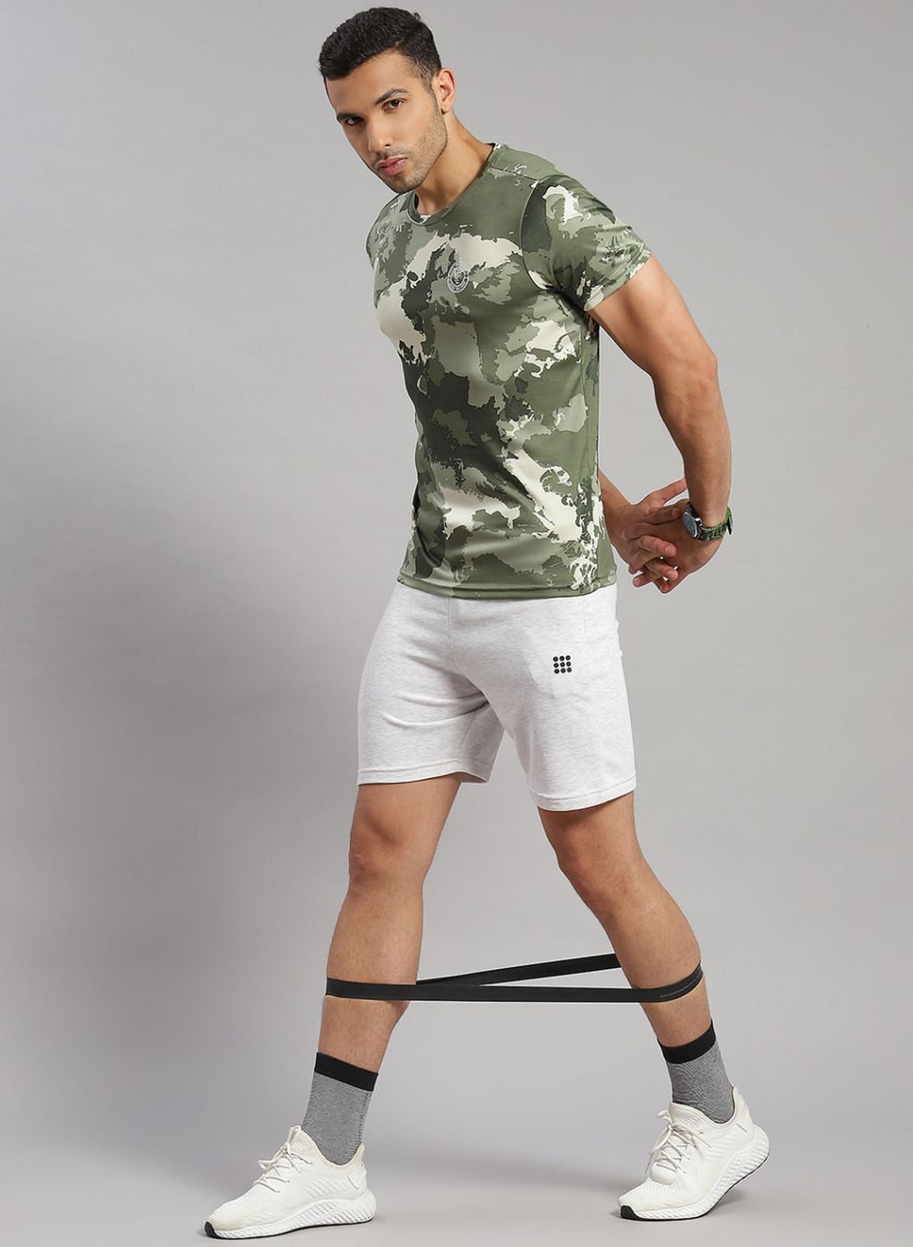 Men Green Printed T-Shirt